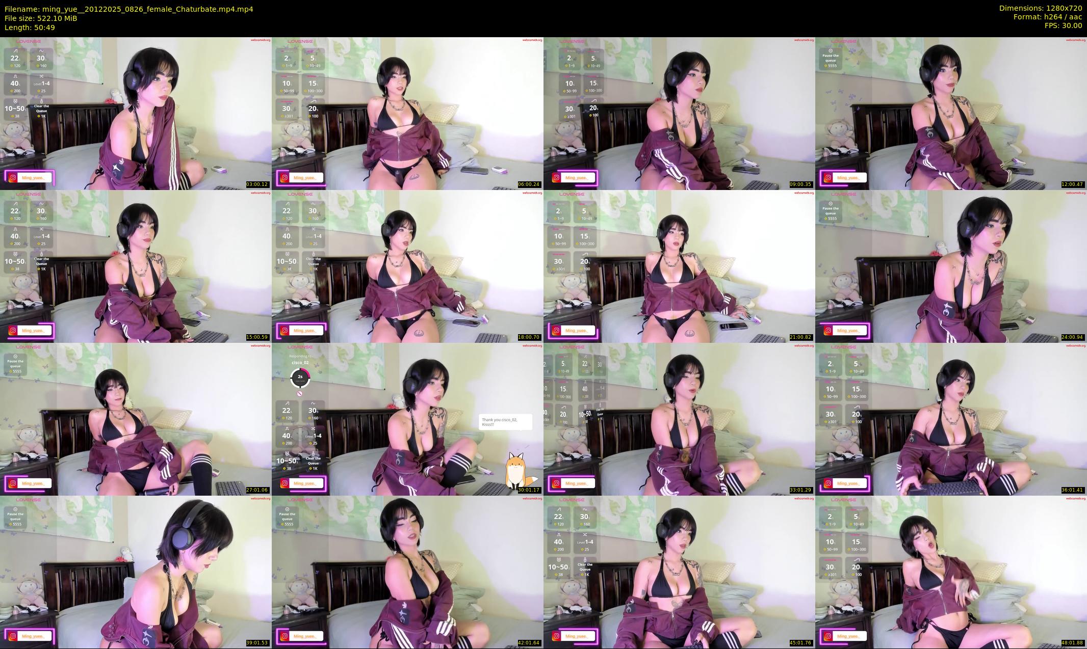 ming_yue_ — 51 minute Chaturbate female cam show recording, 720p, Dec 20, 2025