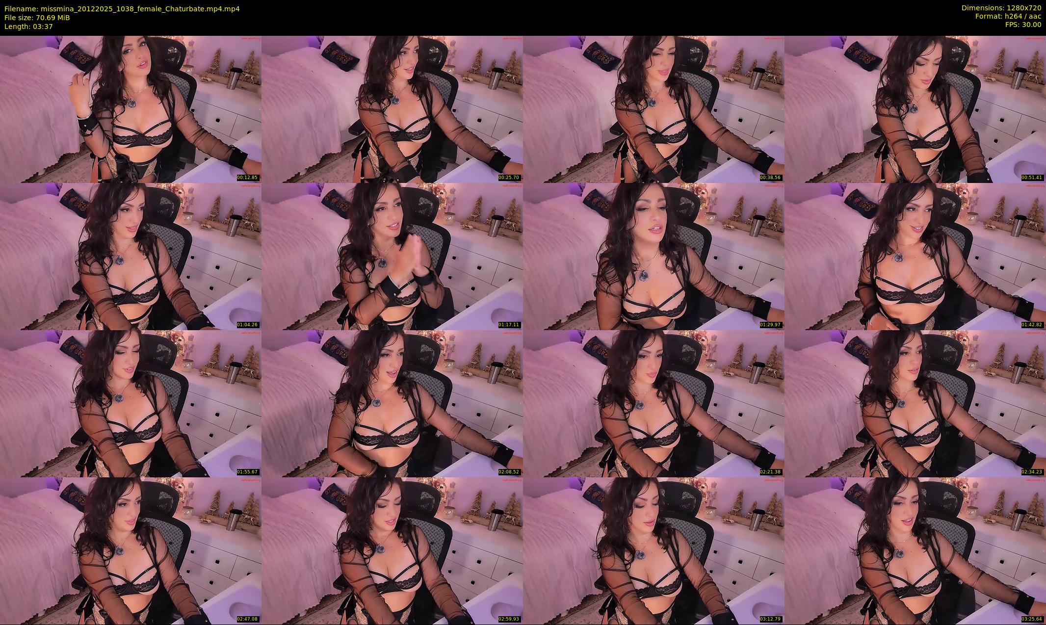 missmina — 4 minute Chaturbate female cam show recording, 720p, Dec 20, 2025