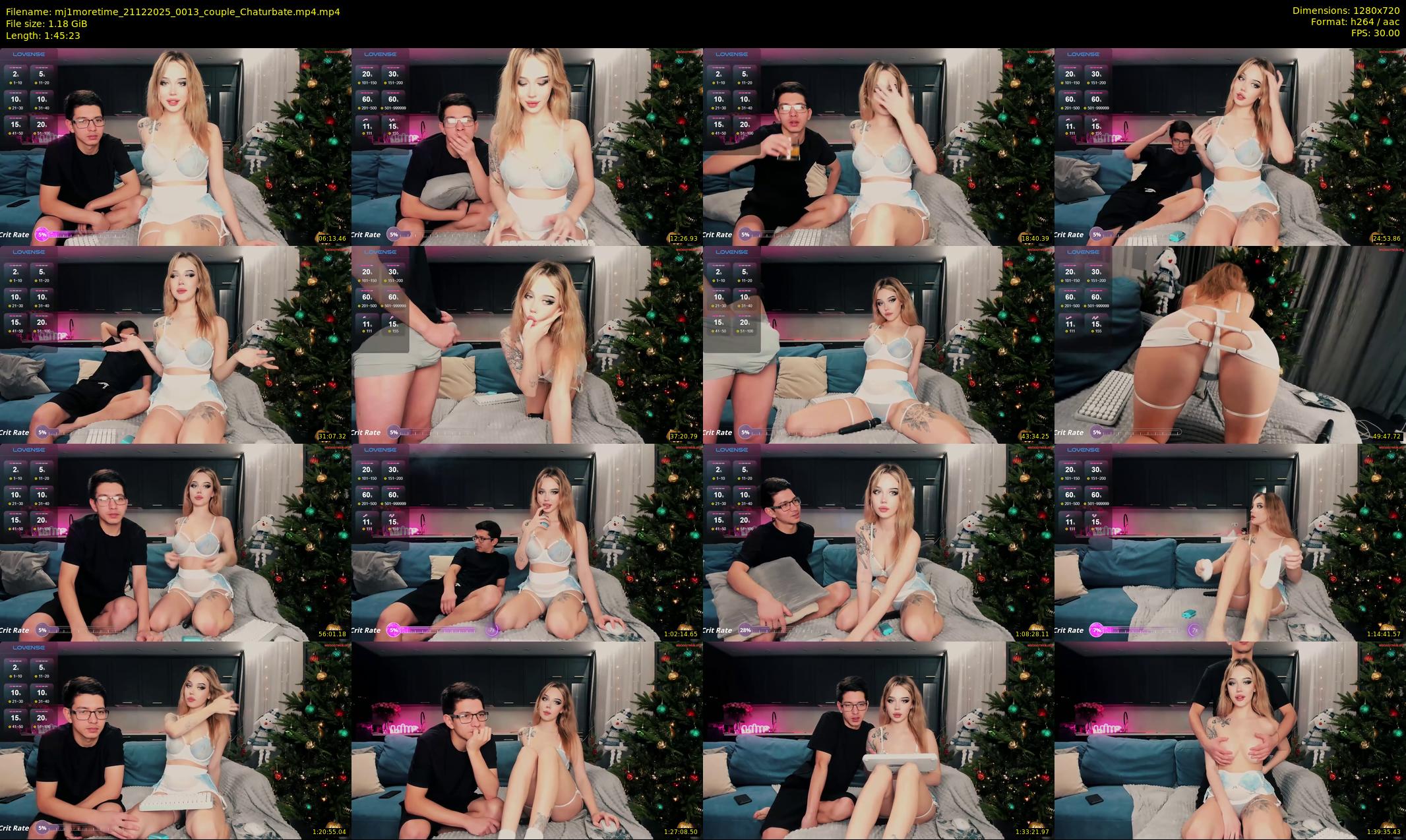 mj1moretime — 106 minute Chaturbate couple cam show recording, 720p, Dec 21, 2025