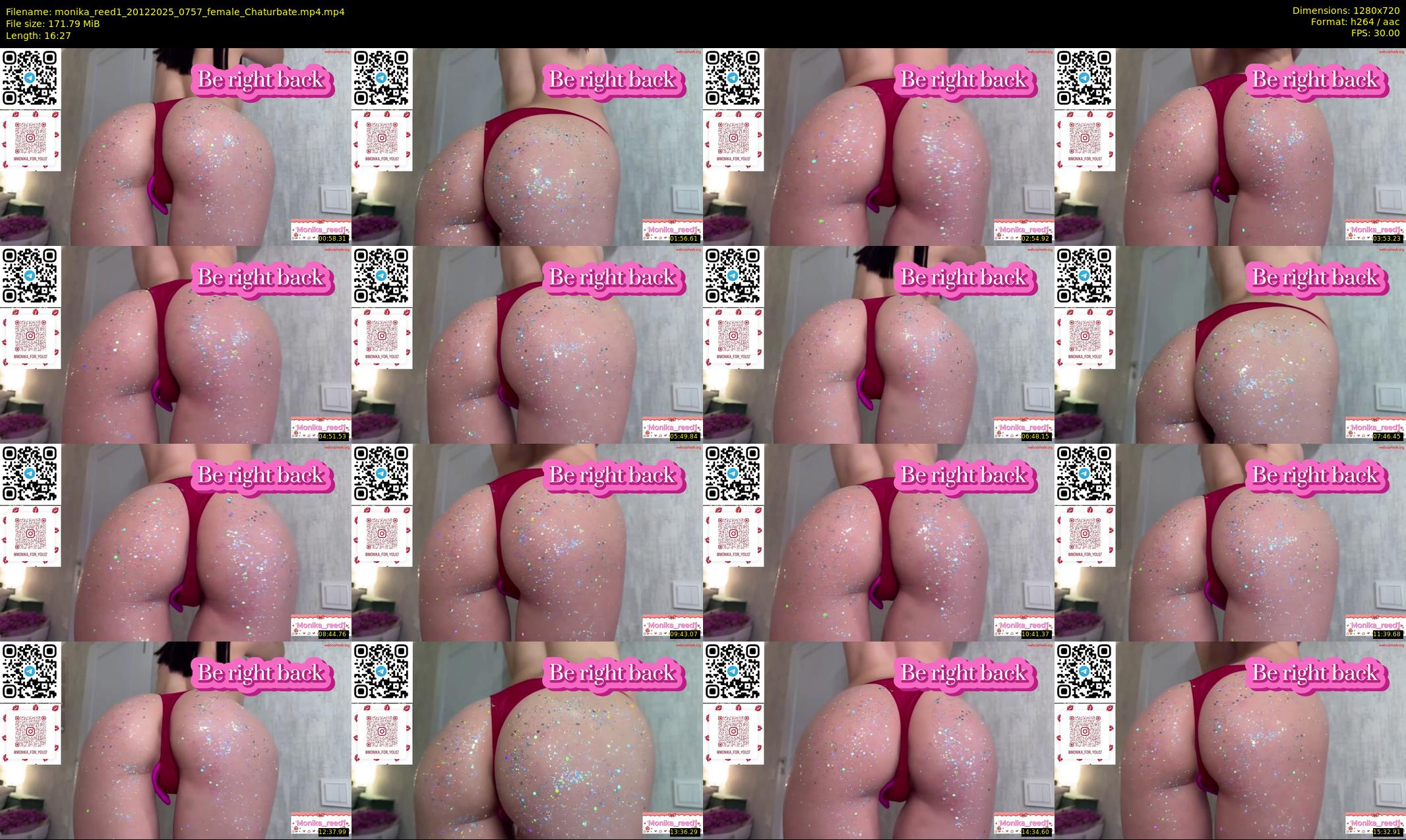 monika_reed1 — 17 minute Chaturbate female cam show recording, 720p, Dec 20, 2025