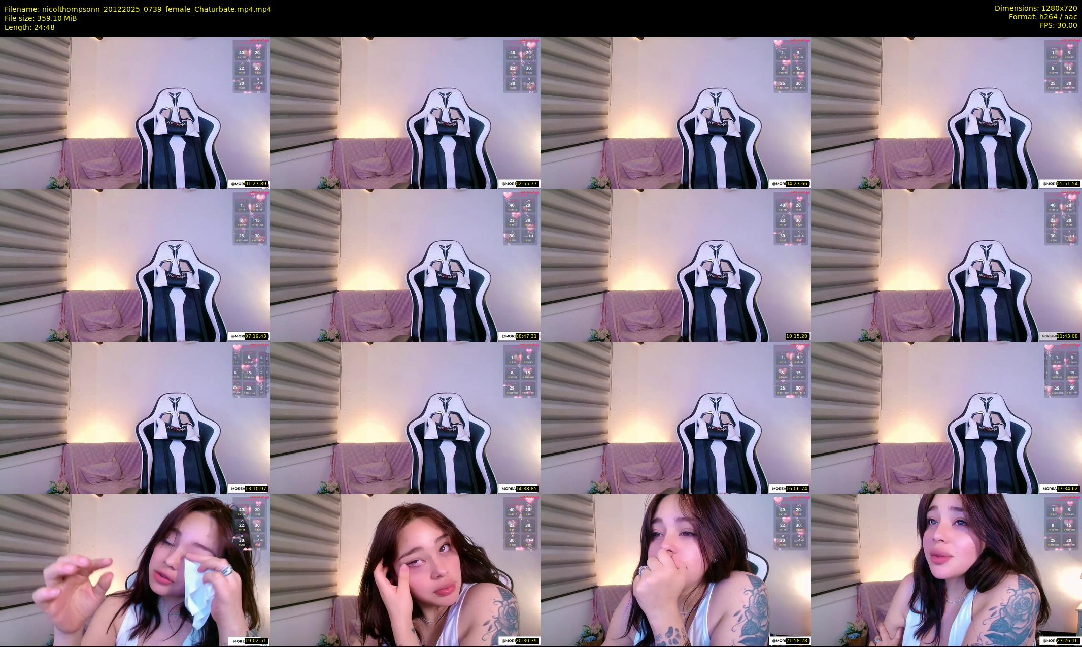 nicolthompsonn — 25 minute Chaturbate female cam show recording, 720p, Dec 20, 2025