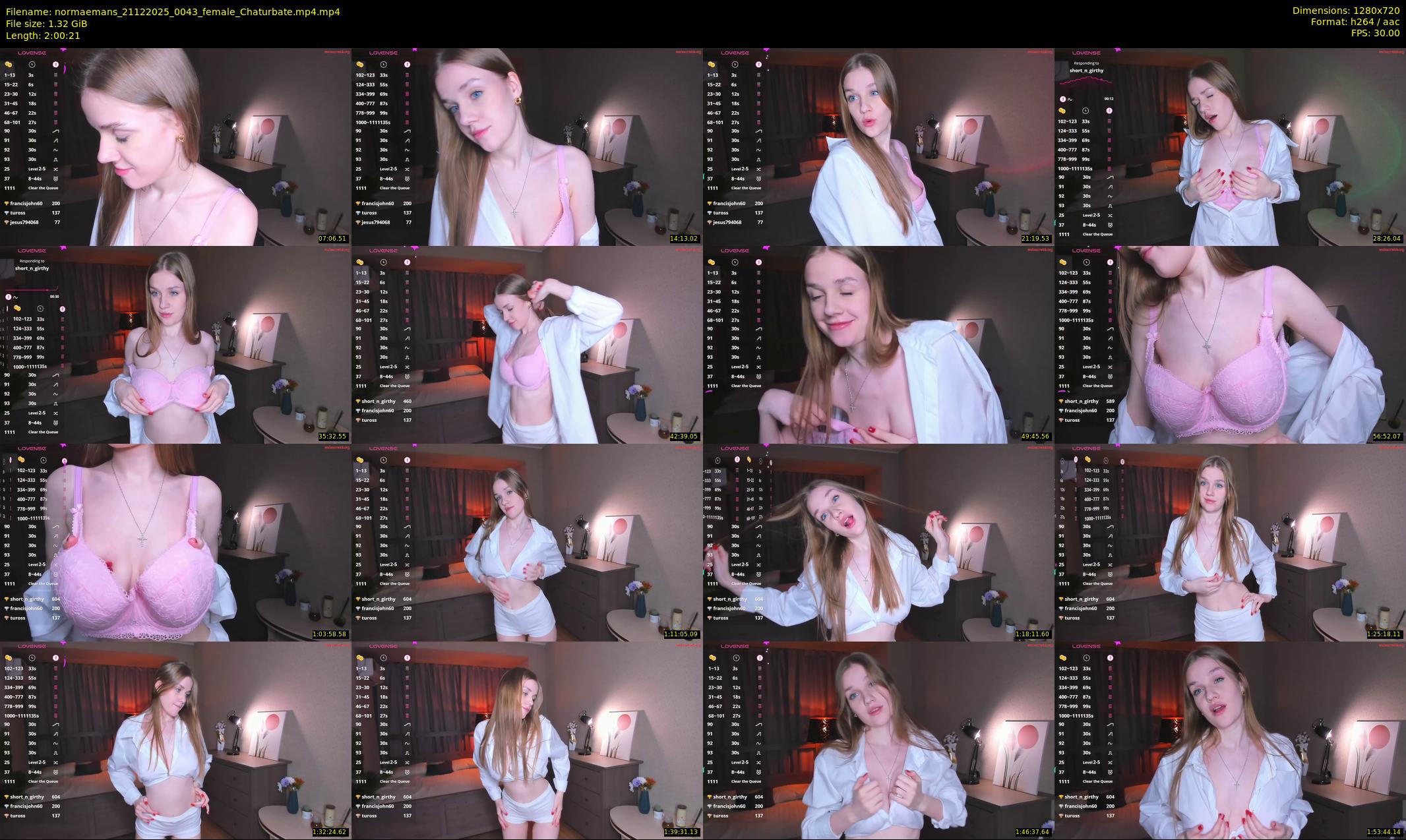 normaemans — 121 minute Chaturbate female cam show recording, 720p, Dec 21, 2025
