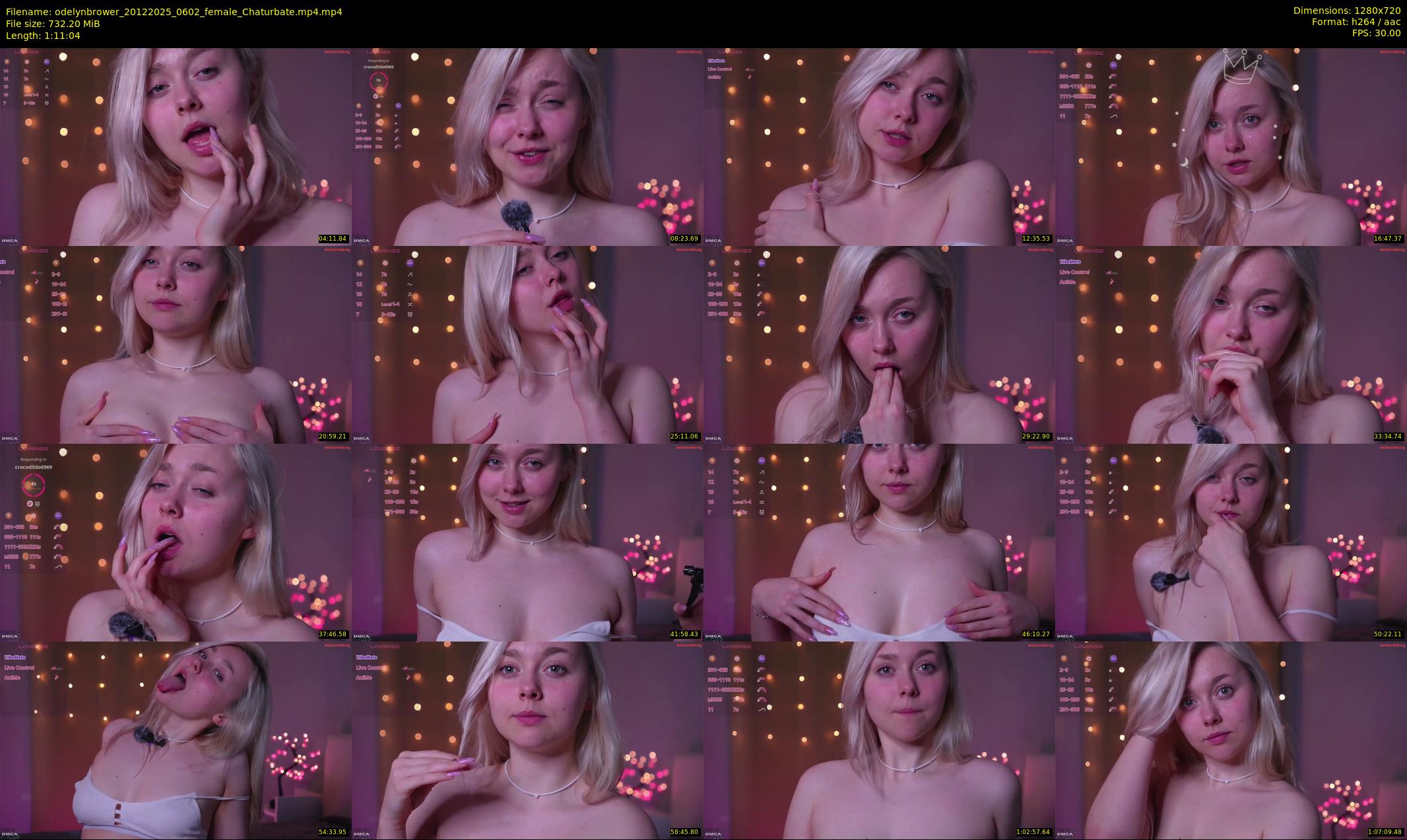odelynbrower — 72 minute Chaturbate female cam show recording, 720p, Dec 20, 2025