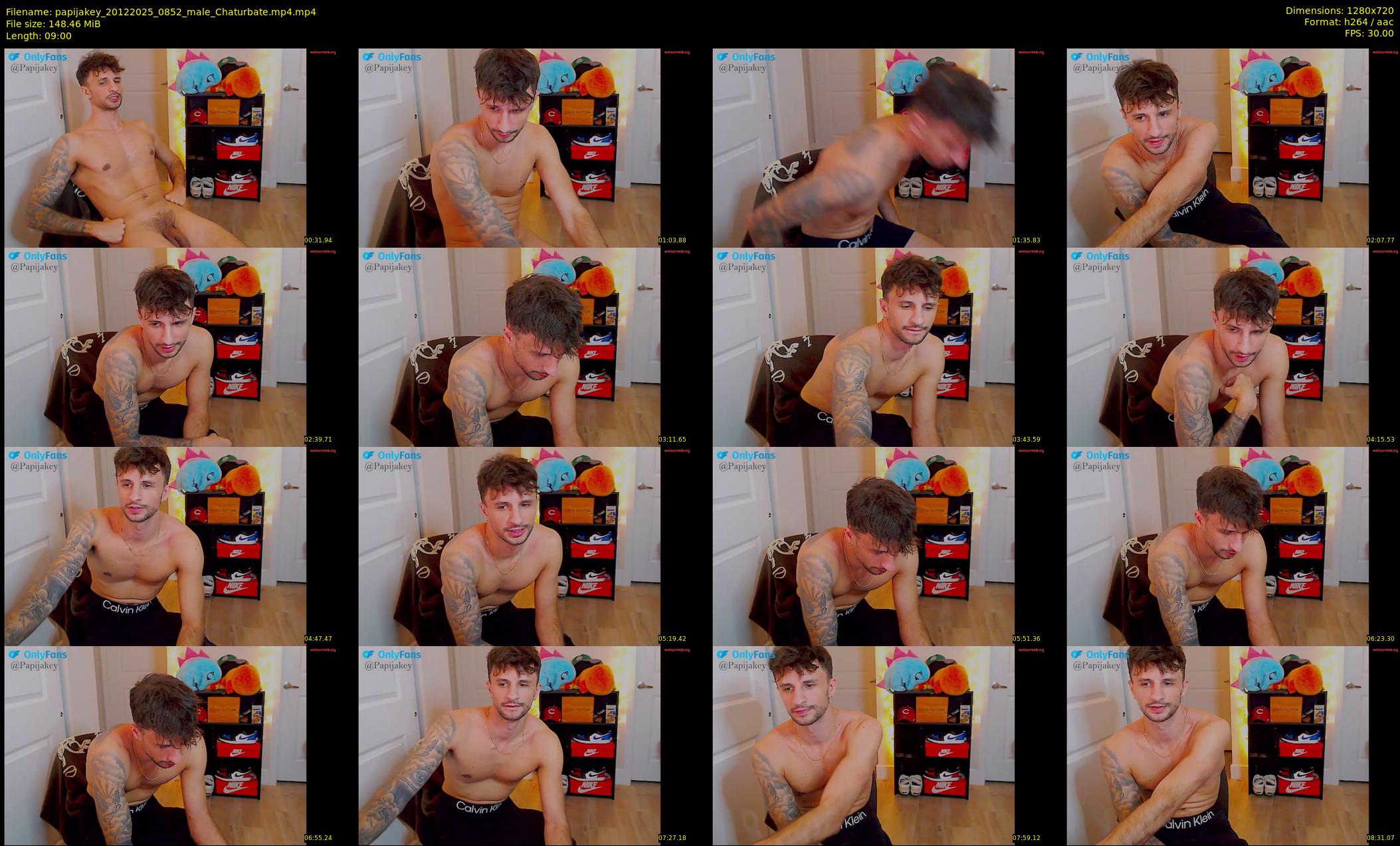 papijakey — 9 minute Chaturbate male cam show recording, 720p, Dec 20, 2025