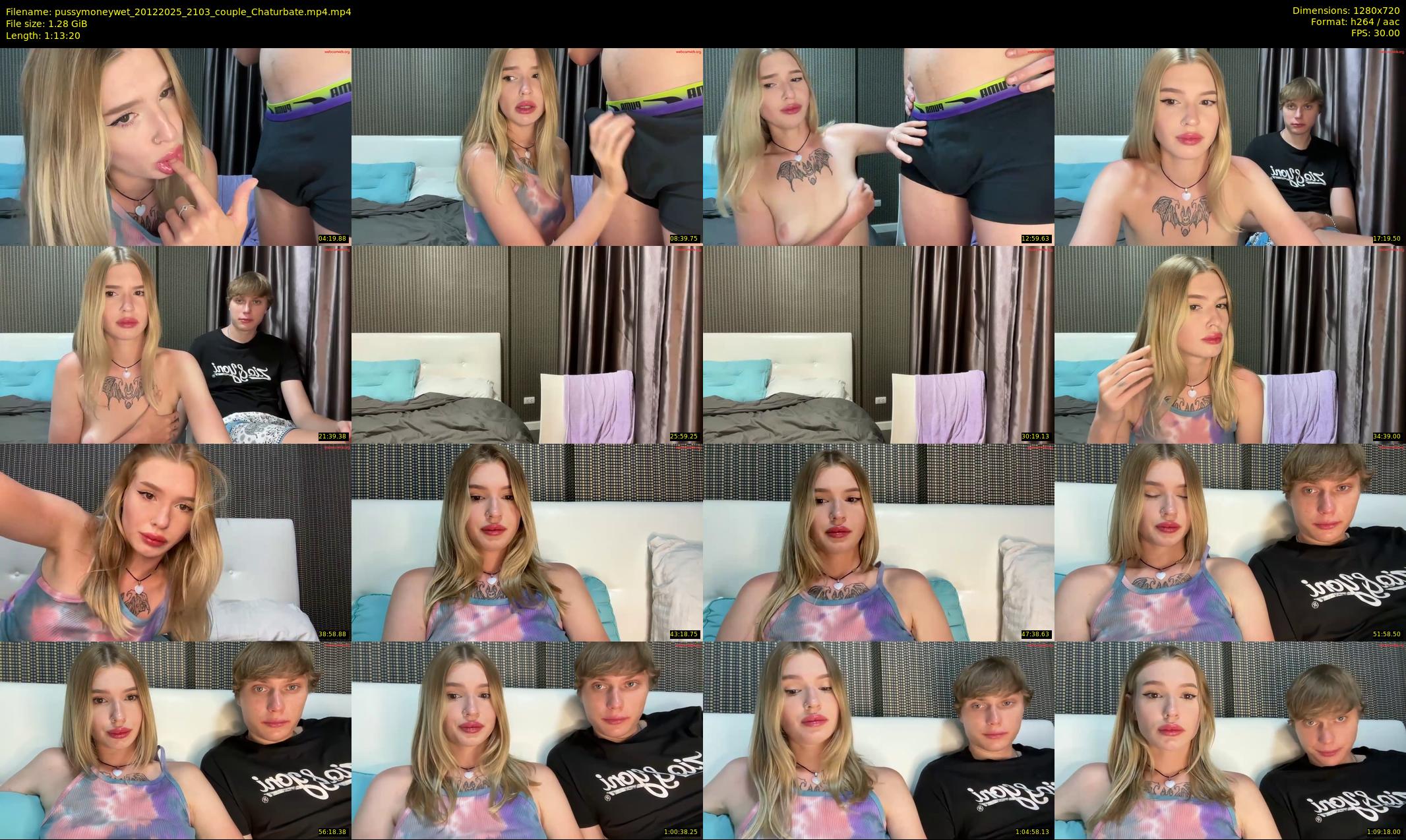 pussymoneywet — 74 minute Chaturbate couple cam show recording, 720p, Dec 20, 2025