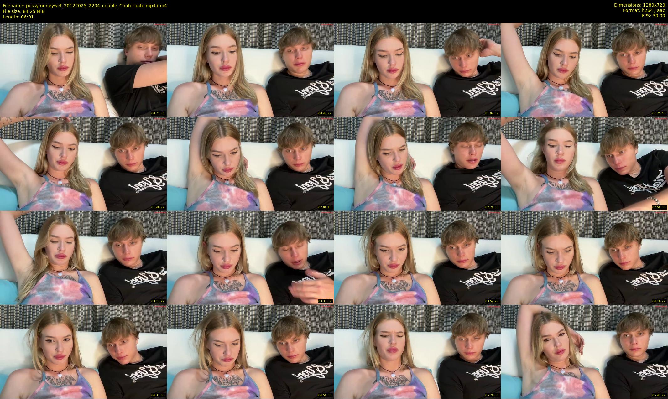 pussymoneywet — 7 minute Chaturbate couple cam show recording, 720p, Dec 20, 2025