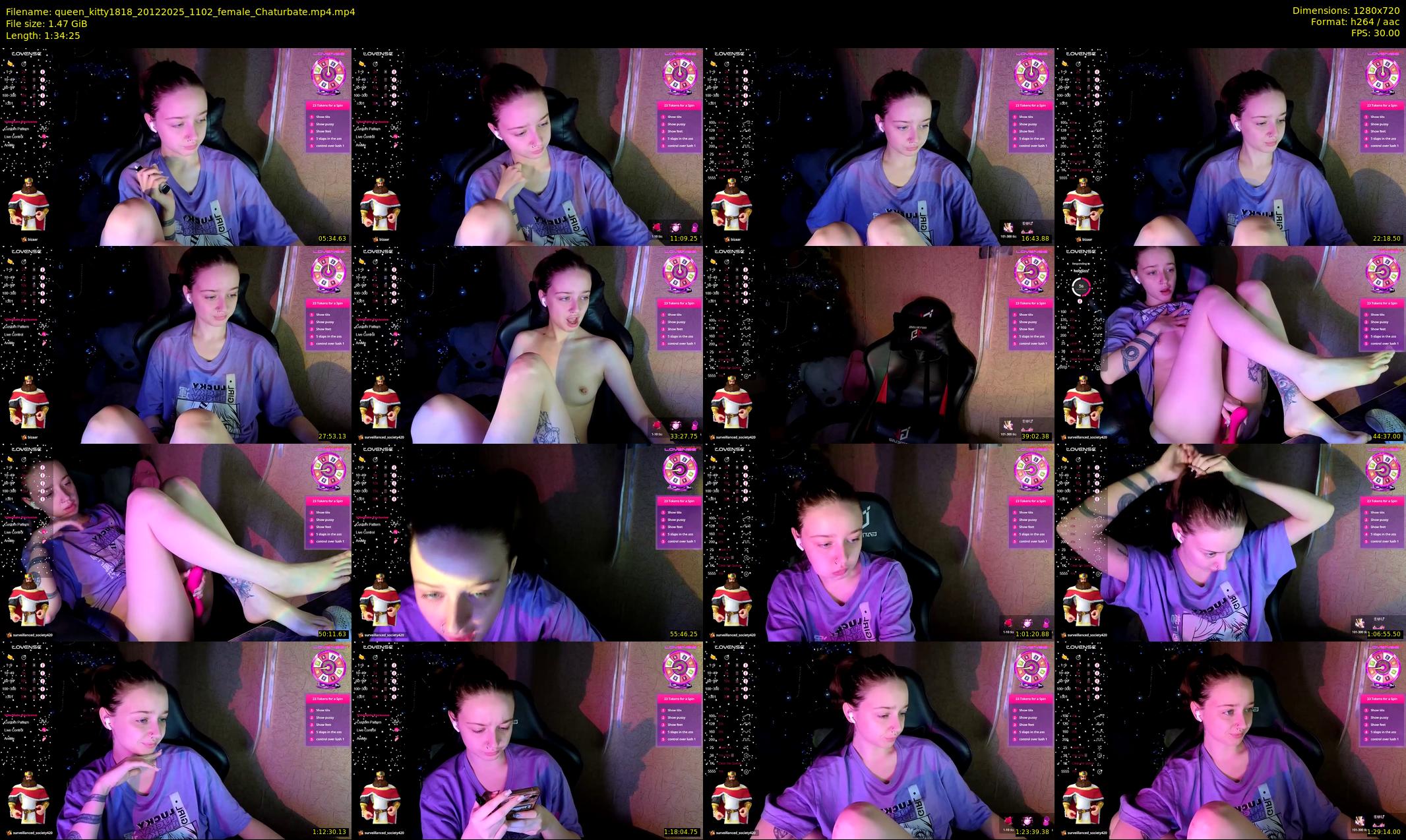 queen_kitty1818 — 95 minute Chaturbate female cam show recording, 720p, Dec 20, 2025