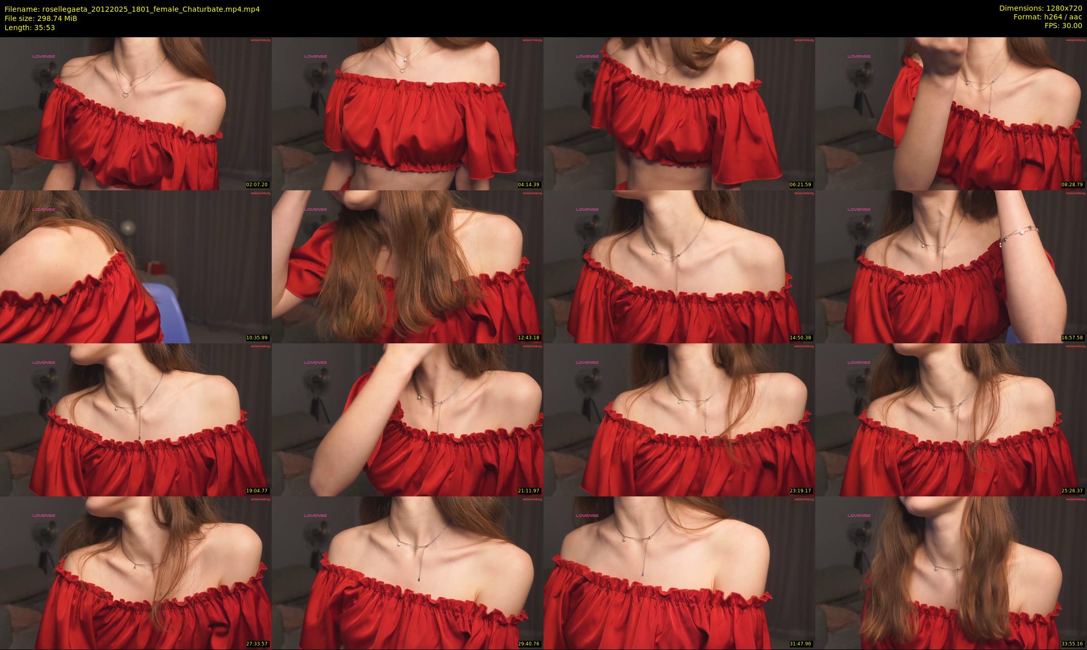 rosellegaeta — 36 minute Chaturbate female cam show recording, 720p, Dec 20, 2025