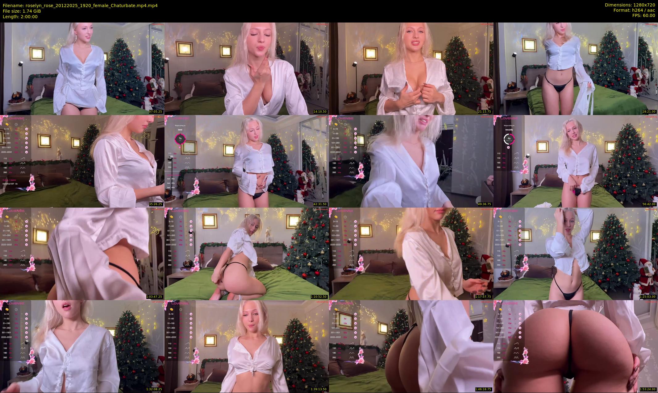 roselyn_rose — 120 minute Chaturbate female cam show recording, 720p, Dec 20, 2025