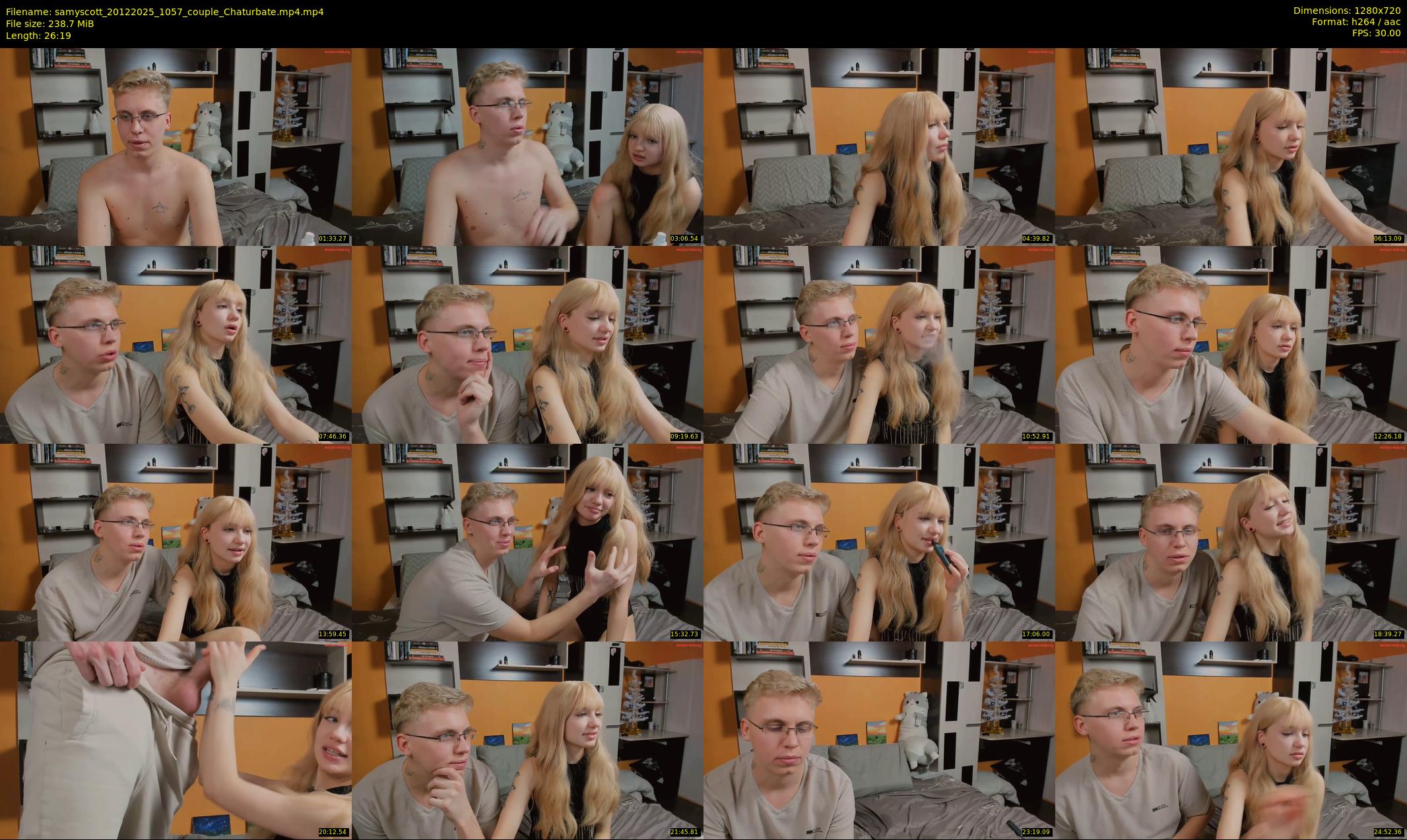 samyscott — 27 minute Chaturbate couple cam show recording, 720p, Dec 20, 2025
