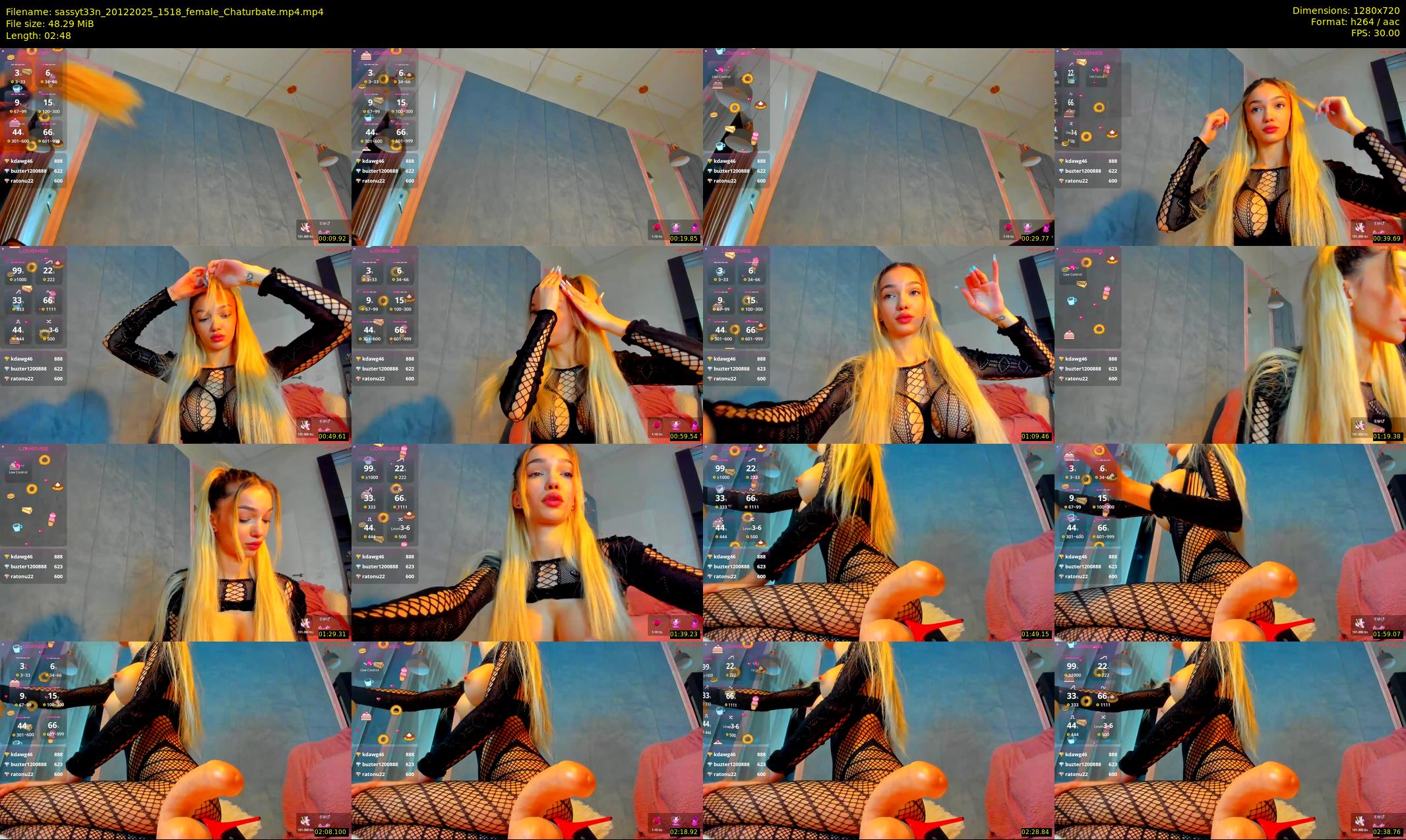 sassyt33n — 3 minute Chaturbate female cam show recording, 720p, Dec 20, 2025