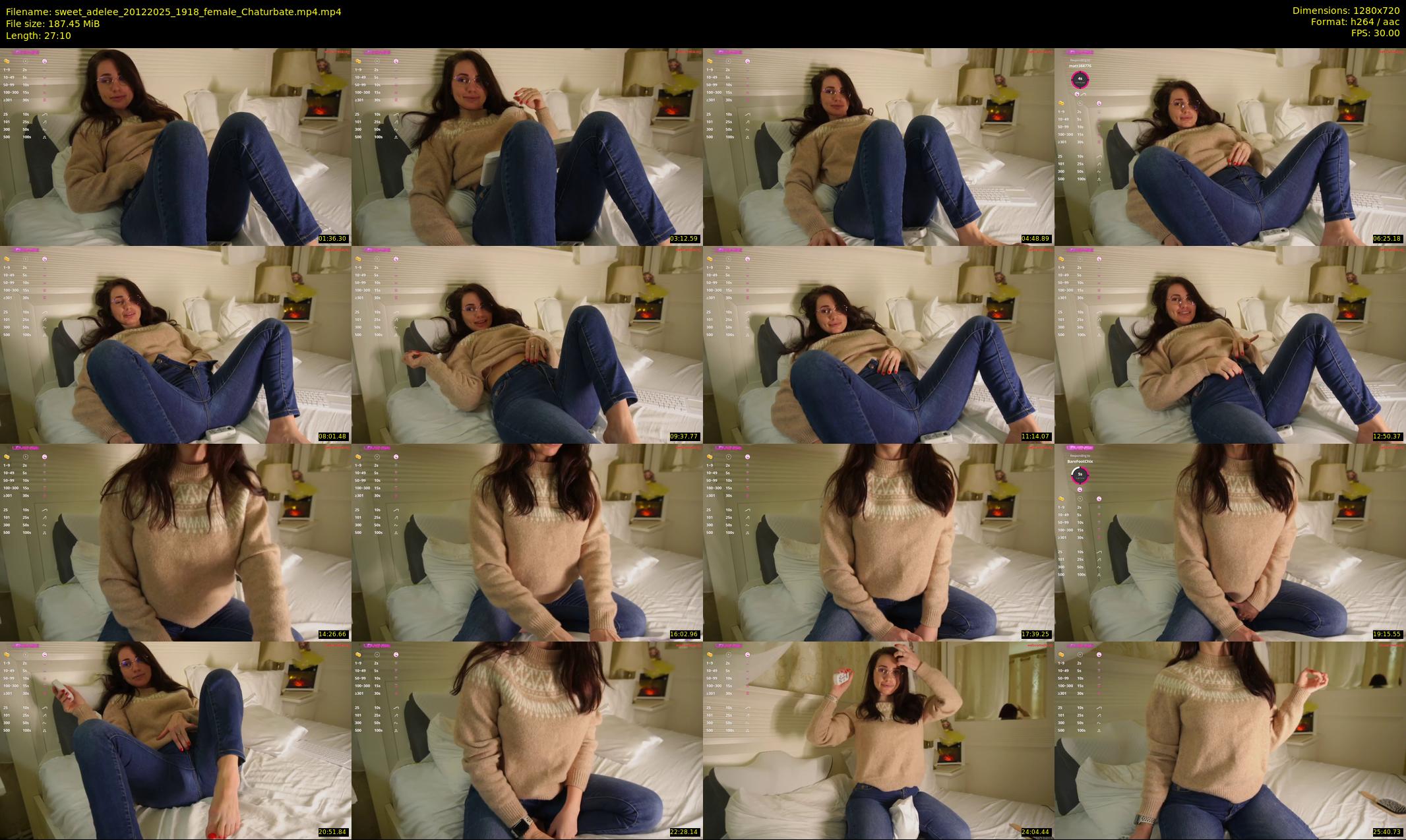 sweet_adelee — 28 minute Chaturbate female cam show recording, 720p, Dec 20, 2025