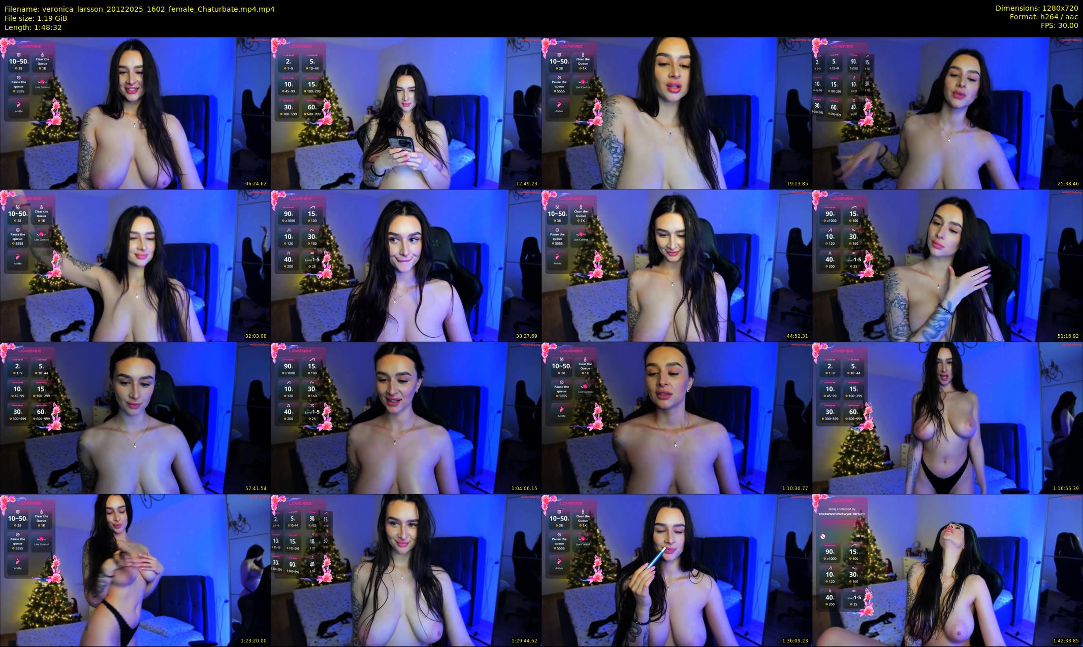 veronica_larsson — 109 minute Chaturbate female cam show recording, 720p, Dec 20, 2025