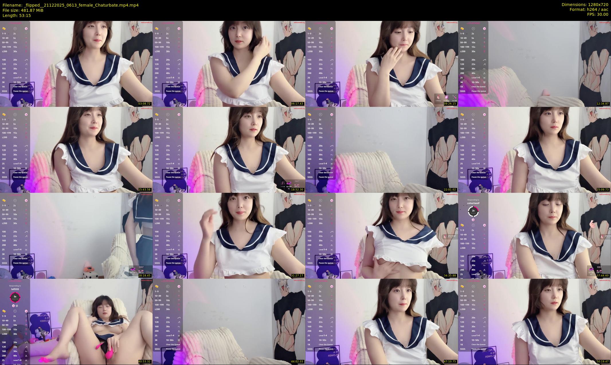 _flipped_ — 54 minute Chaturbate female cam show recording, 720p, Dec 21, 2025