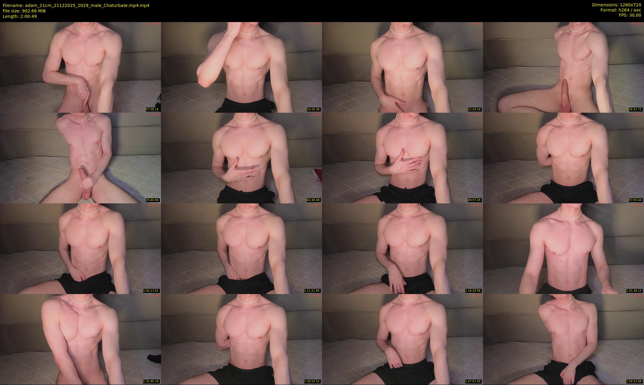 adam_21cm — 121 minute Chaturbate male cam show recording, 720p, Dec 21, 2025