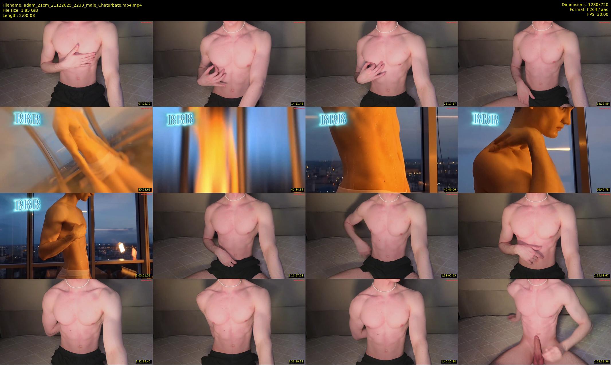 adam_21cm — 121 minute Chaturbate male cam show recording, 720p, Dec 21, 2025