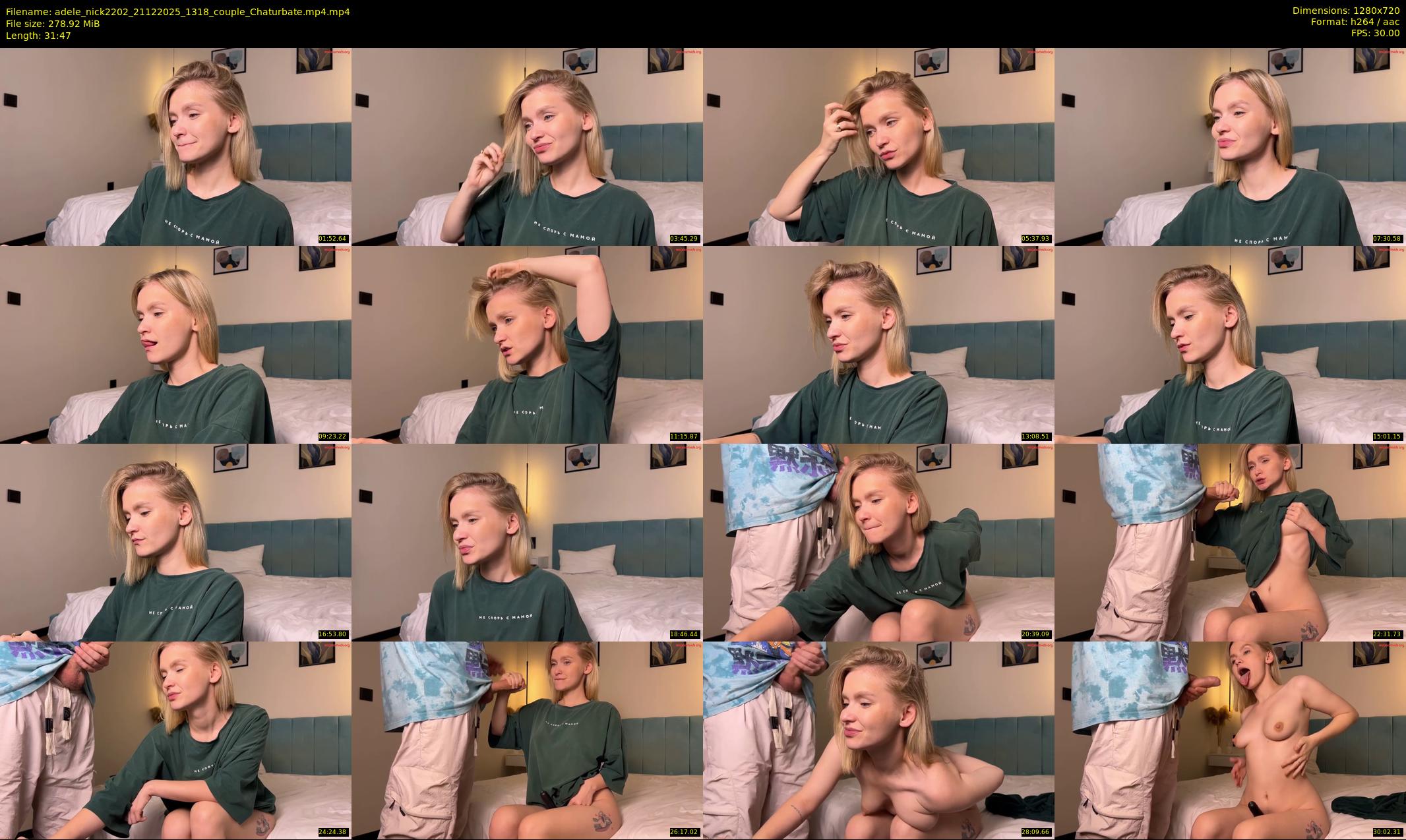 adele_nick2202 — 32 minute Chaturbate couple cam show recording, 720p, Dec 21, 2025