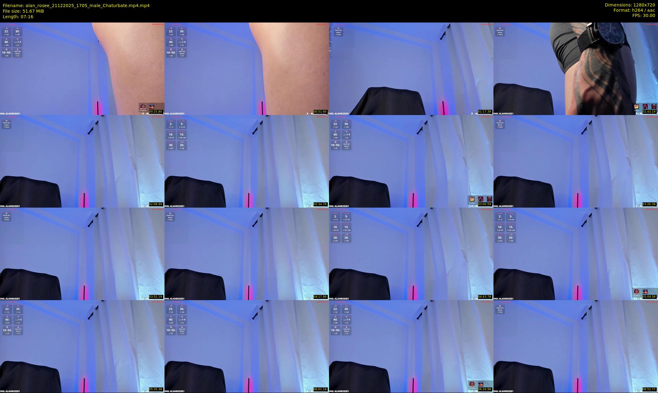 alan_rosee — 8 minute Chaturbate male cam show recording, 720p, Dec 21, 2025