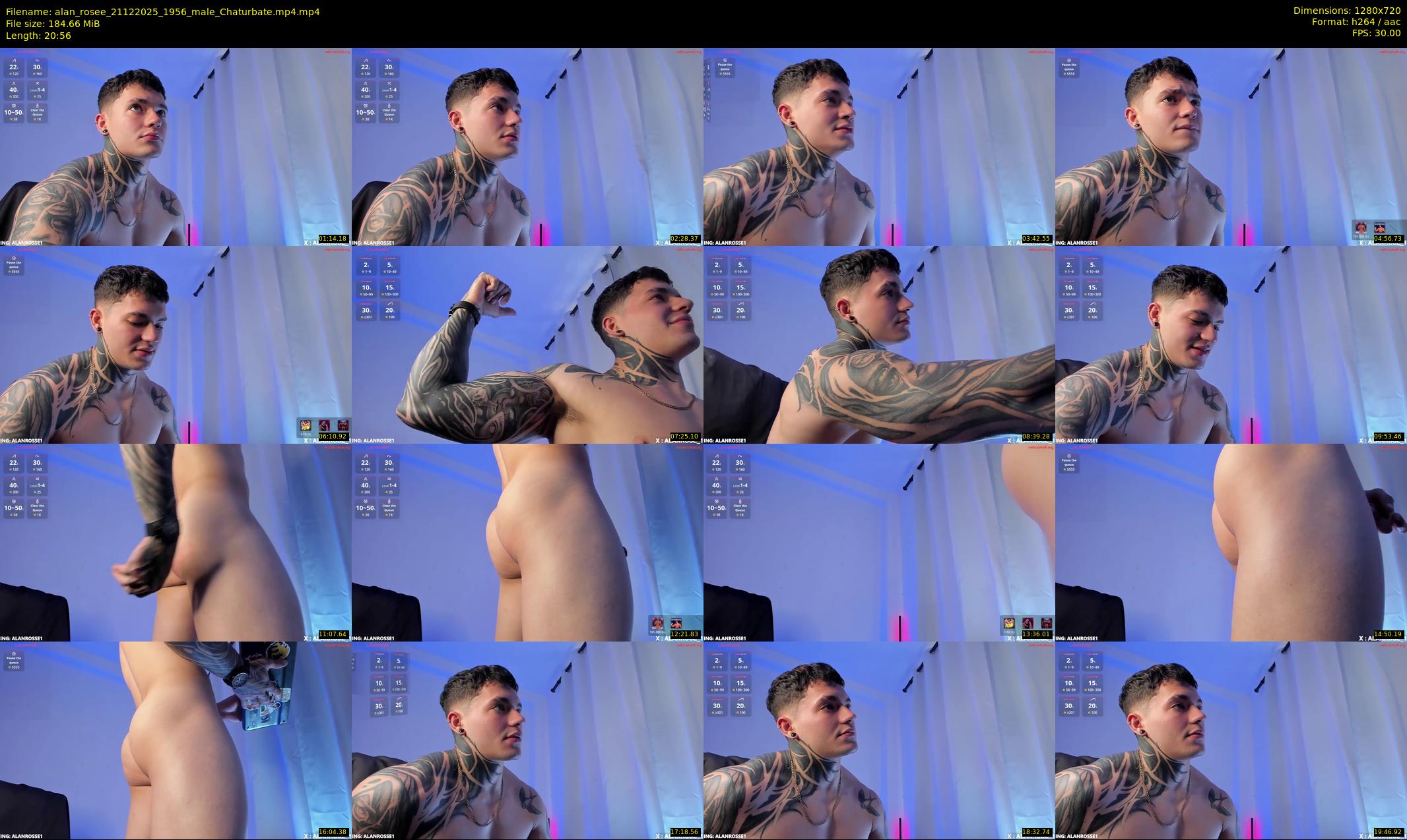 alan_rosee — 21 minute Chaturbate male cam show recording, 720p, Dec 21, 2025