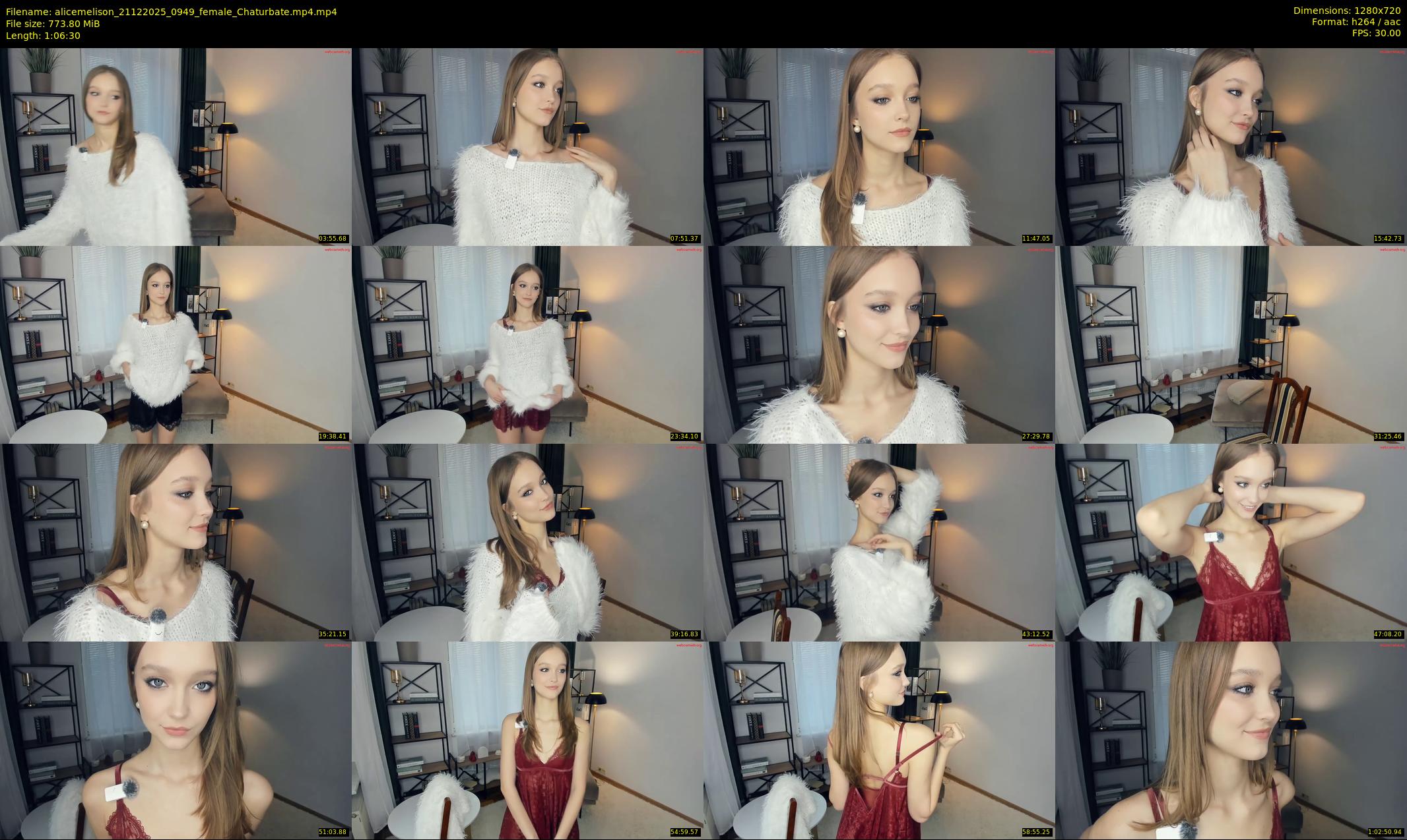 alicemelison — 67 minute Chaturbate female cam show recording, 720p, Dec 21, 2025