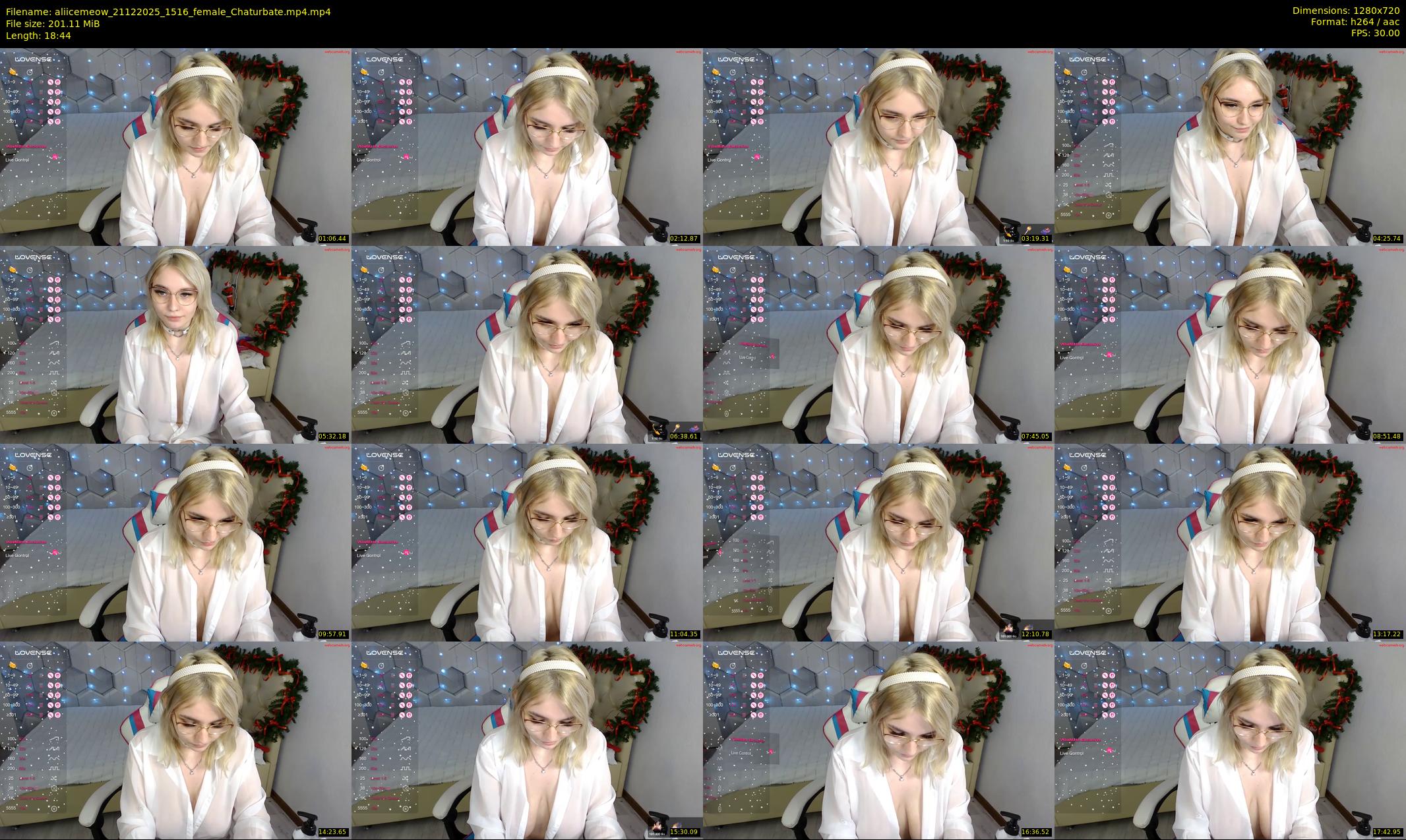aliicemeow — 19 minute Chaturbate female cam show recording, 720p, Dec 21, 2025
