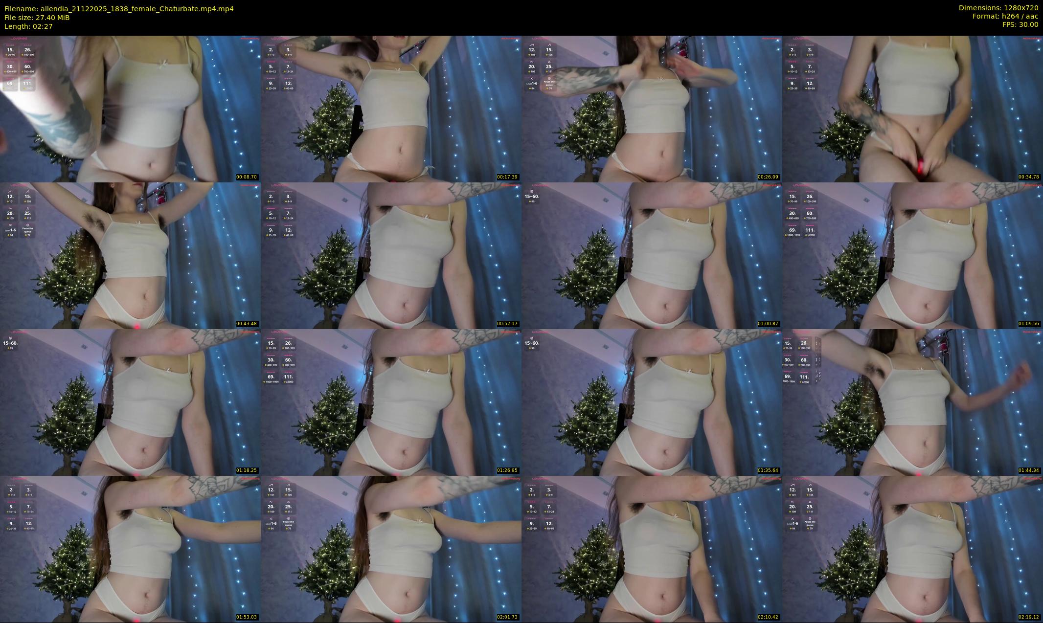 allendia — 3 minute Chaturbate female cam show recording, 720p, Dec 21, 2025