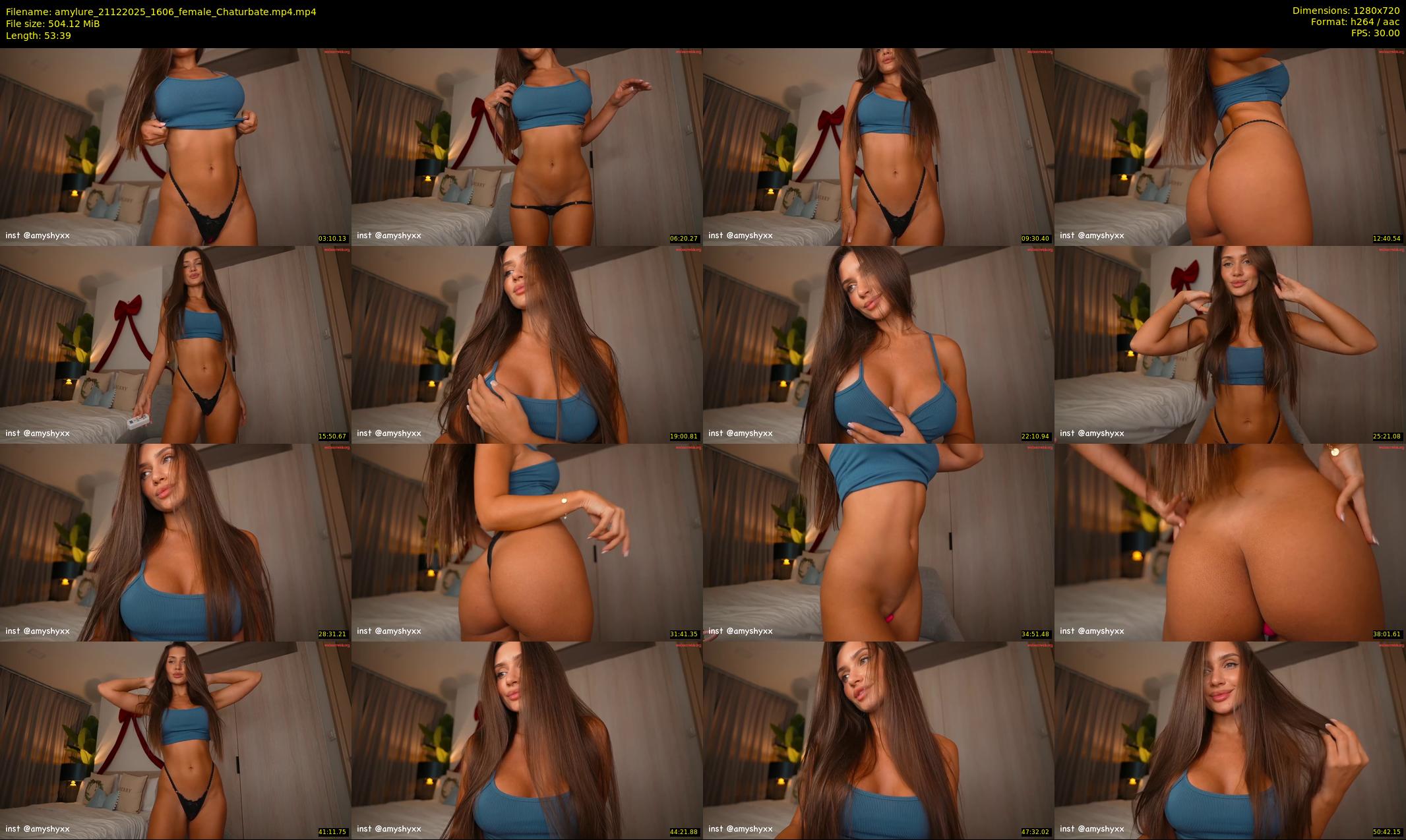 amylure — 54 minute Chaturbate female cam show recording, 720p, Dec 21, 2025