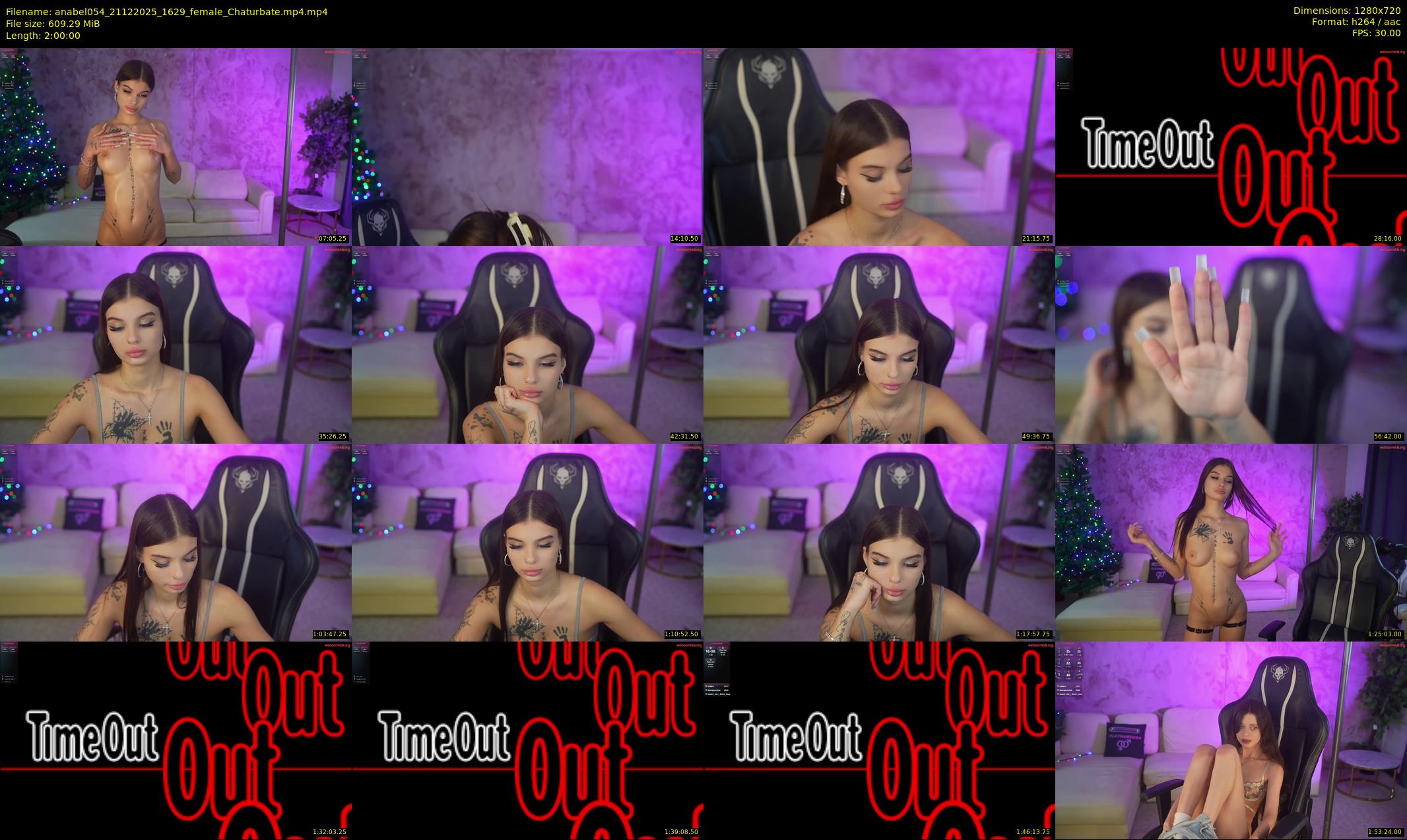 anabel054 — 120 minute Chaturbate female cam show recording, 720p, Dec 21, 2025