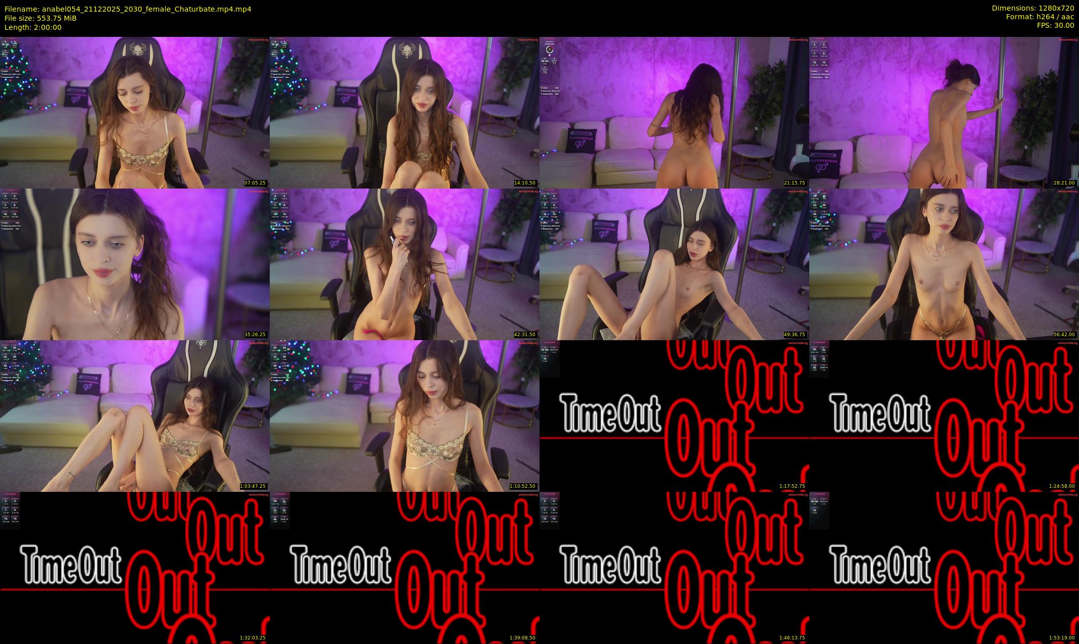 anabel054 — 120 minute Chaturbate female cam show recording, 720p, Dec 21, 2025