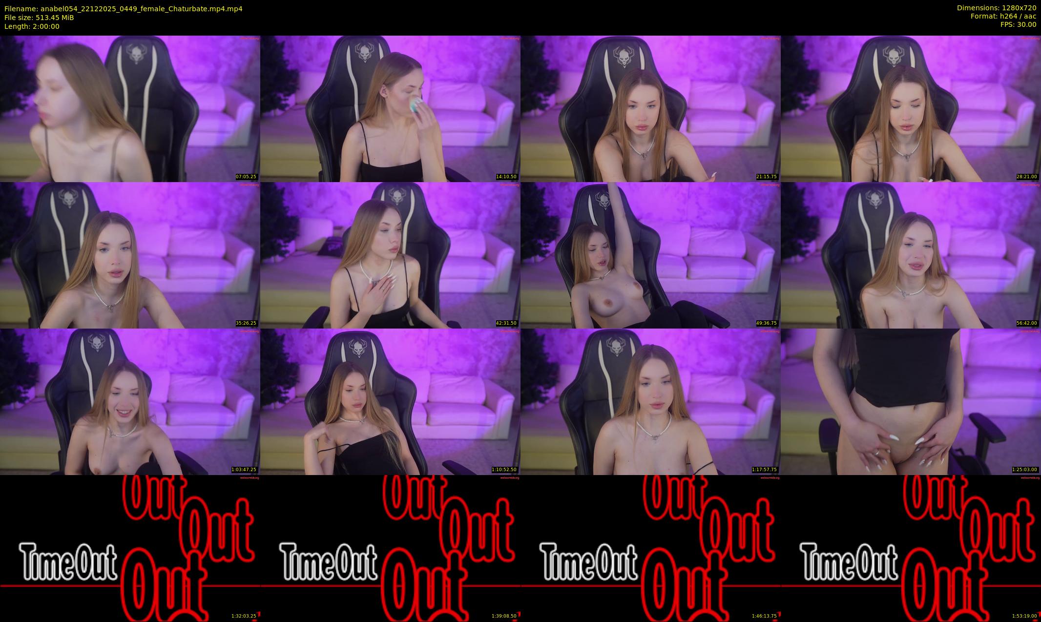 anabel054 — 120 minute Chaturbate female cam show recording, 720p, Dec 22, 2025