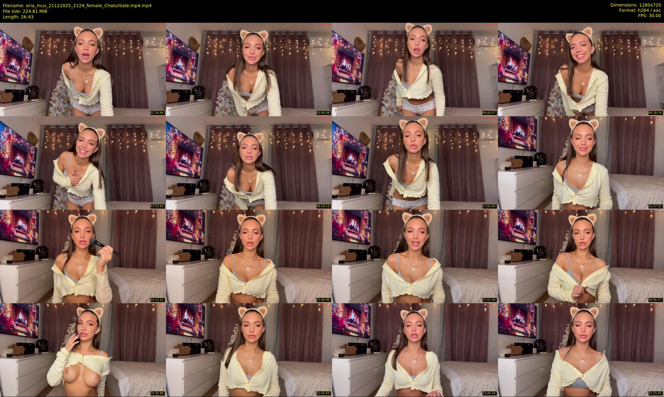 aria_muv — 27 minute Chaturbate female cam show recording, 720p, Dec 21, 2025