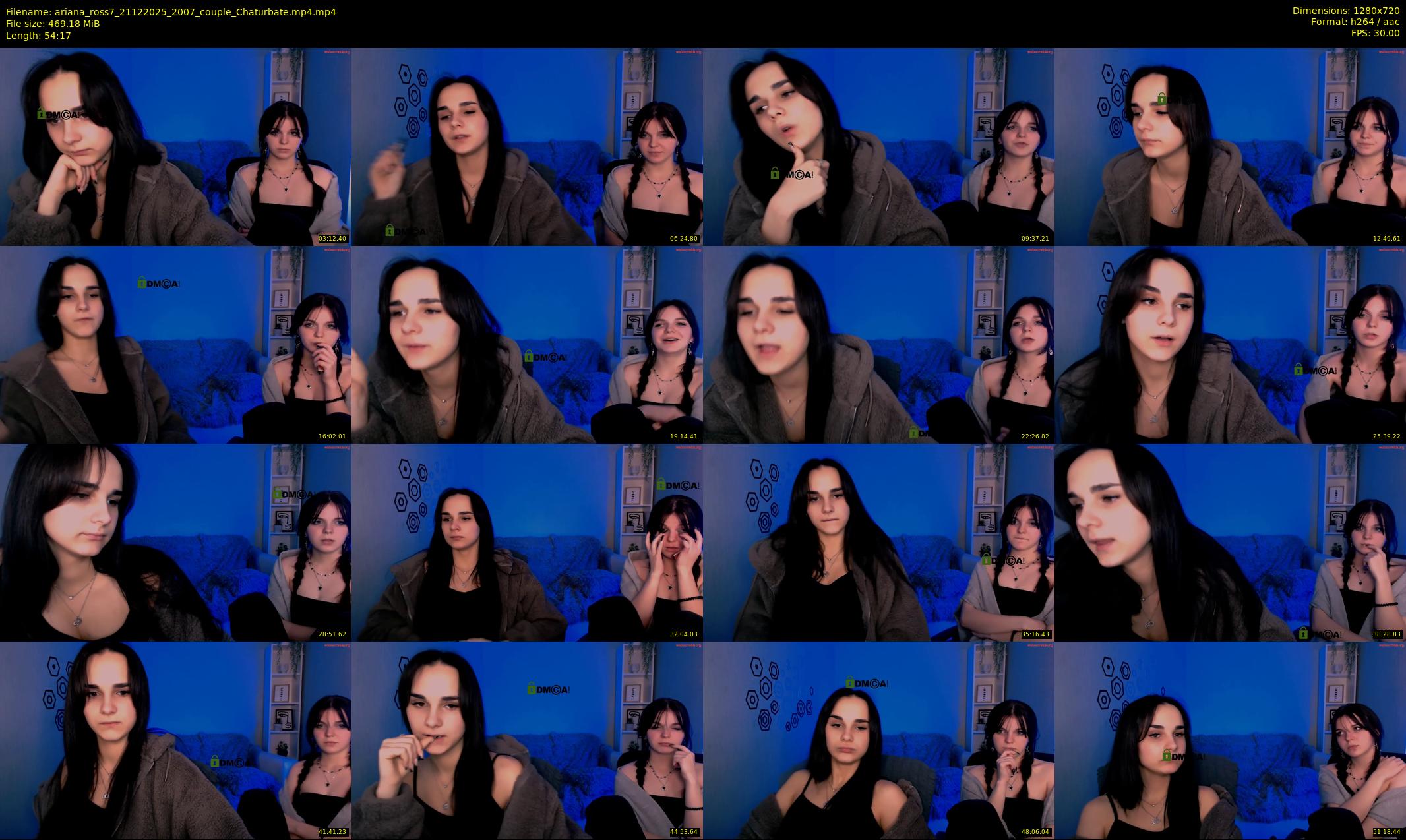 ariana_ross7 — 55 minute Chaturbate couple cam show recording, 720p, Dec 21, 2025