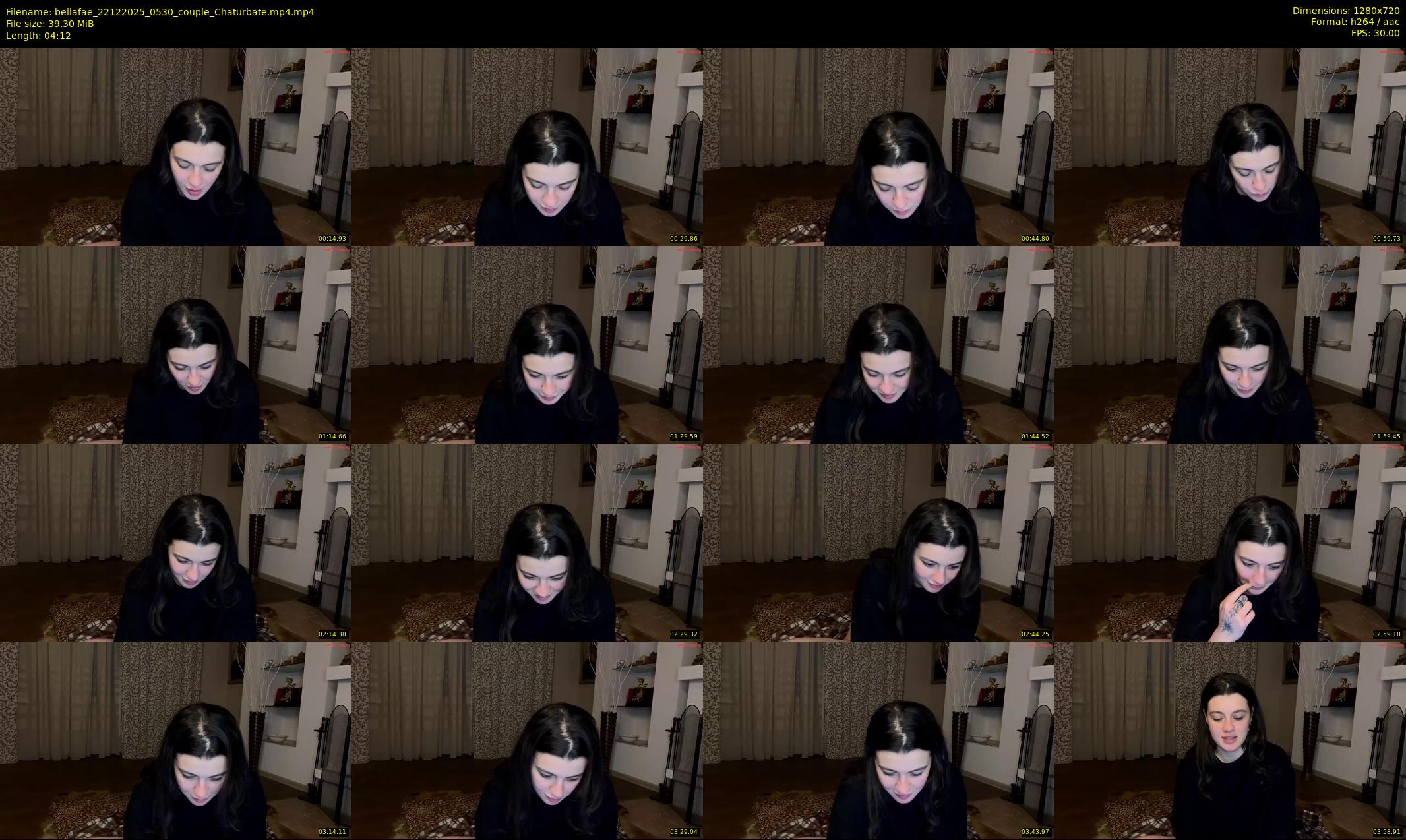 bellafae — 5 minute Chaturbate couple cam show recording, 720p, Dec 22, 2025