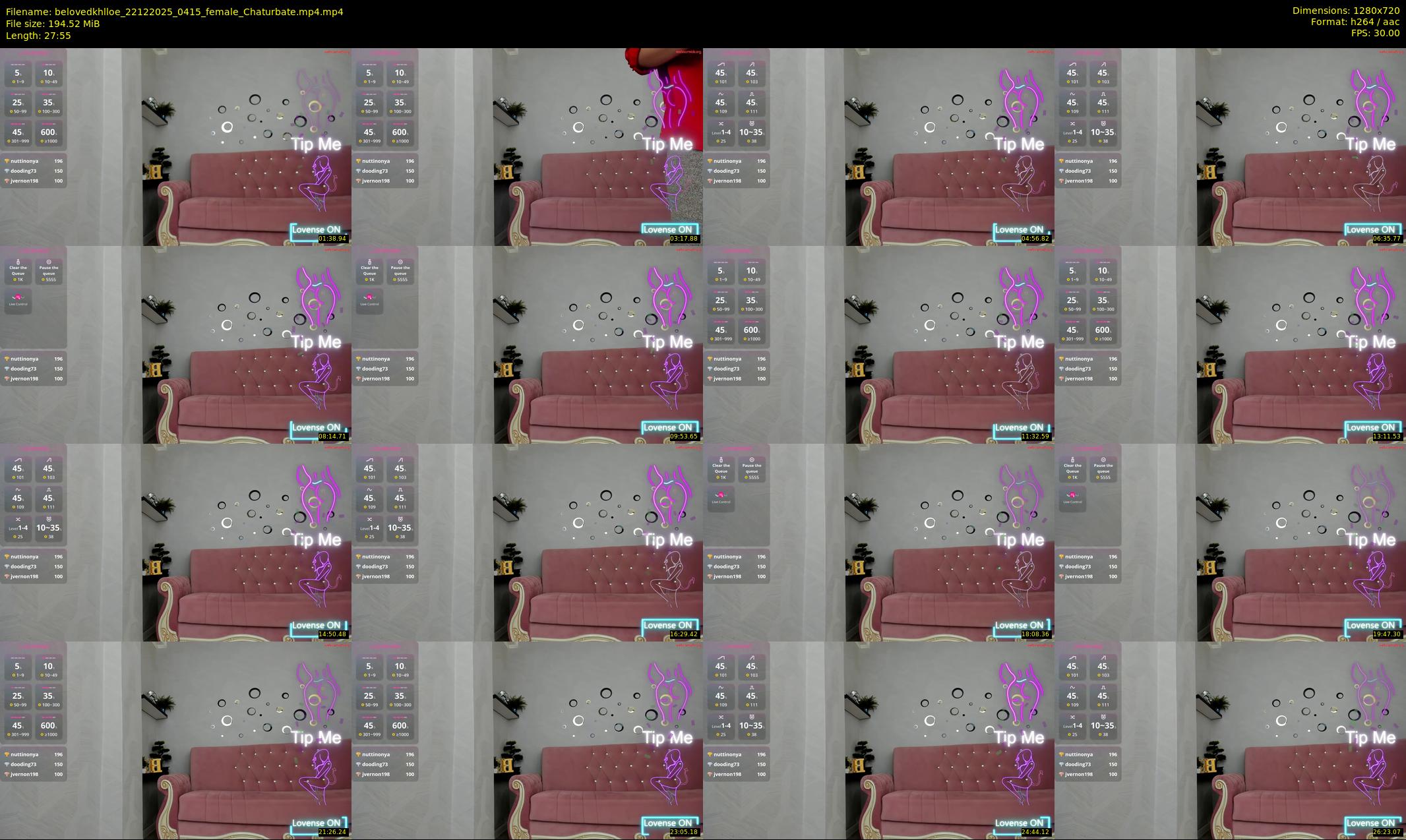belovedkhlloe — 28 minute Chaturbate female cam show recording, 720p, Dec 22, 2025