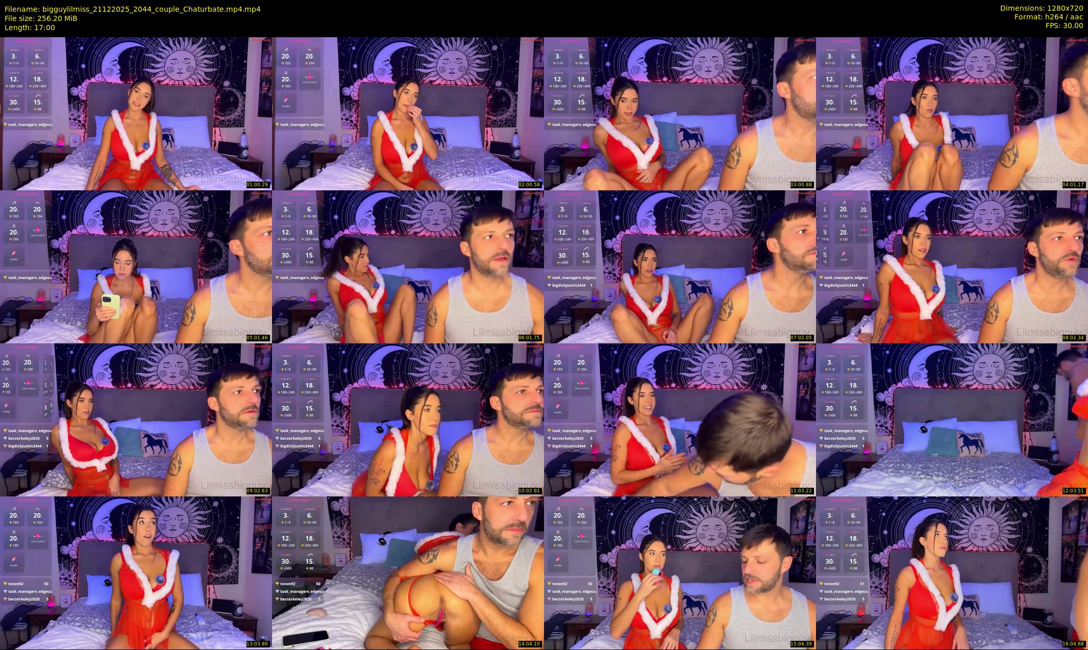 bigguylilmiss — 17 minute Chaturbate couple cam show recording, 720p, Dec 21, 2025