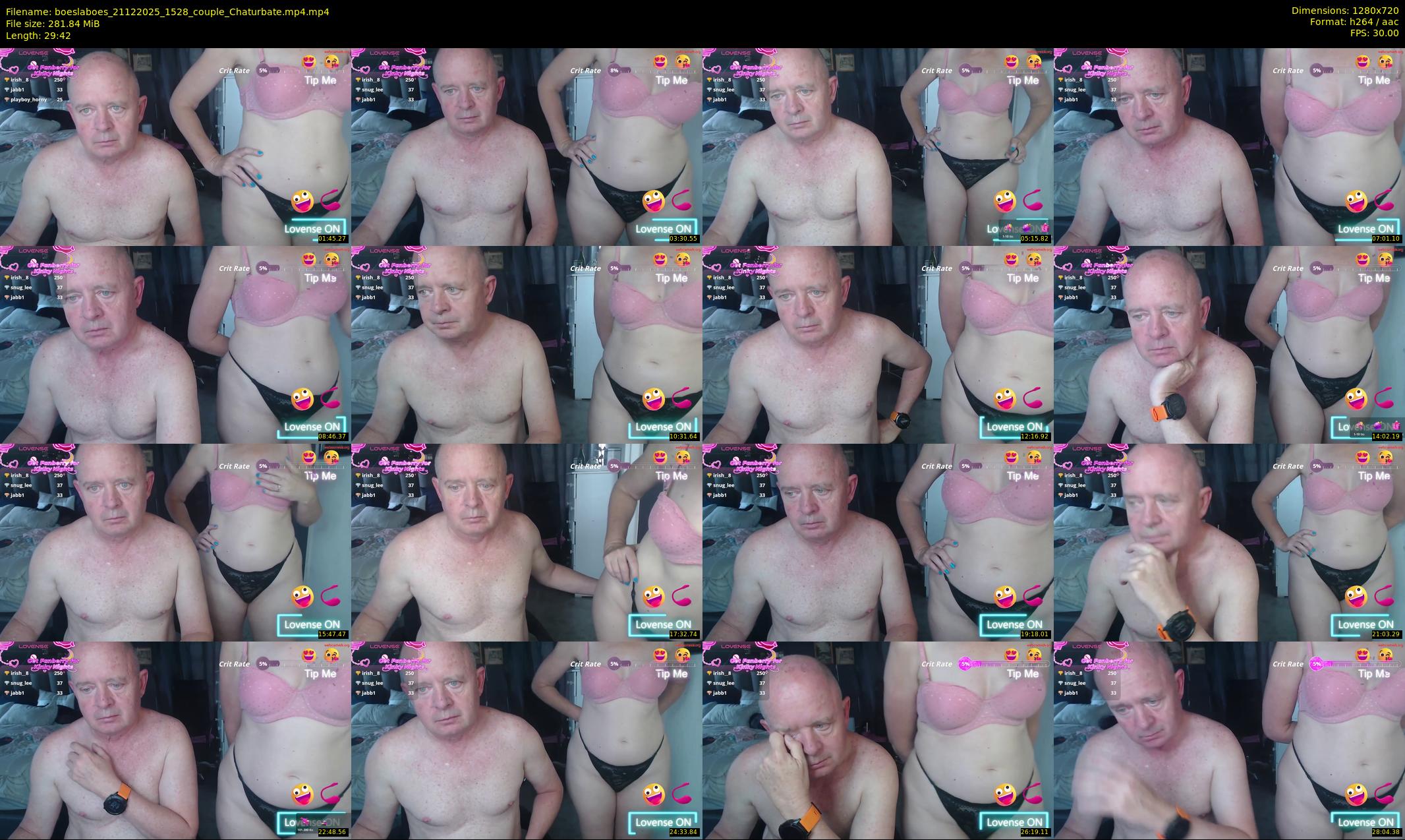 boeslaboes — 30 minute Chaturbate couple cam show recording, 720p, Dec 21, 2025