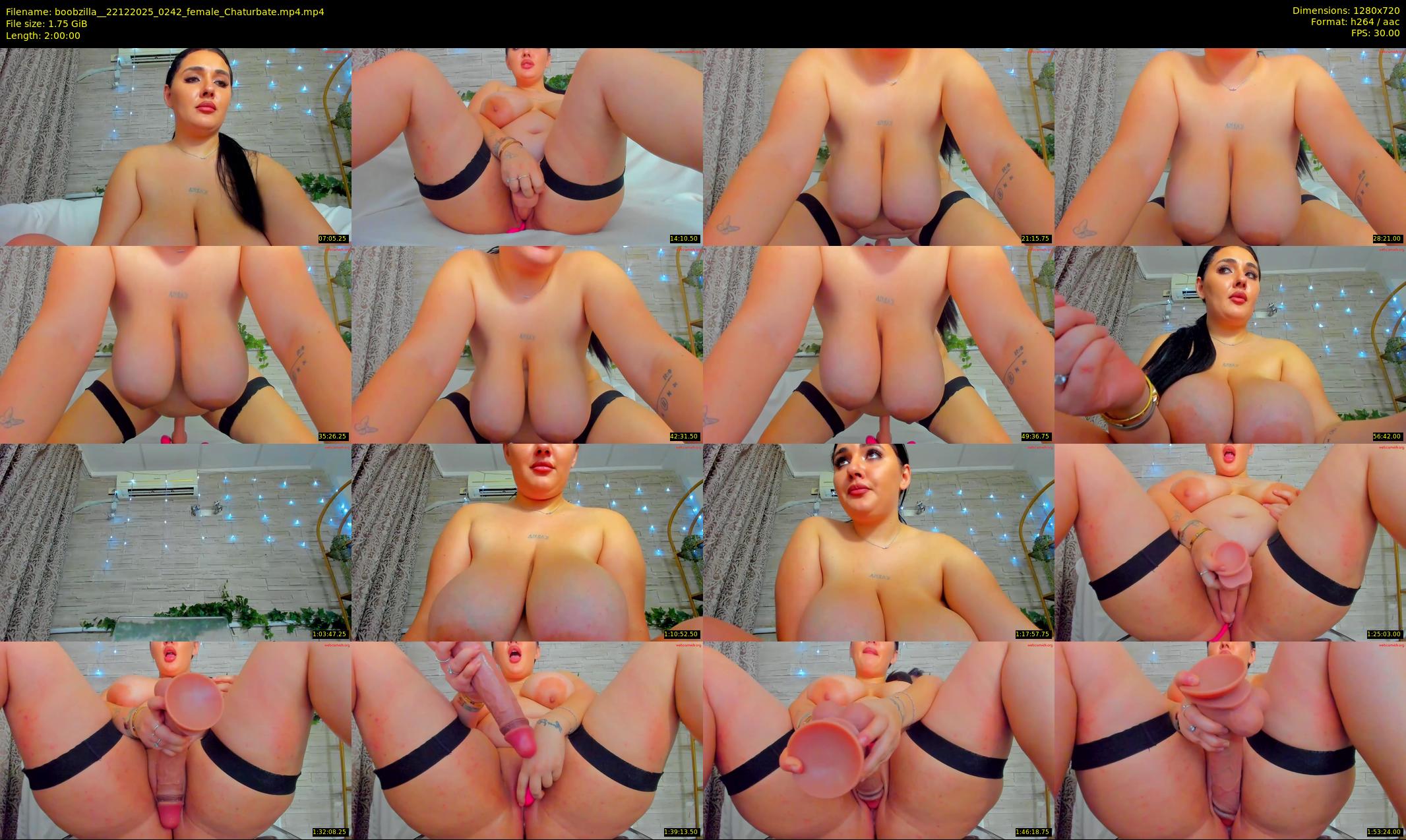 boobzilla_ — 120 minute Chaturbate female cam show recording, 720p, Dec 22, 2025