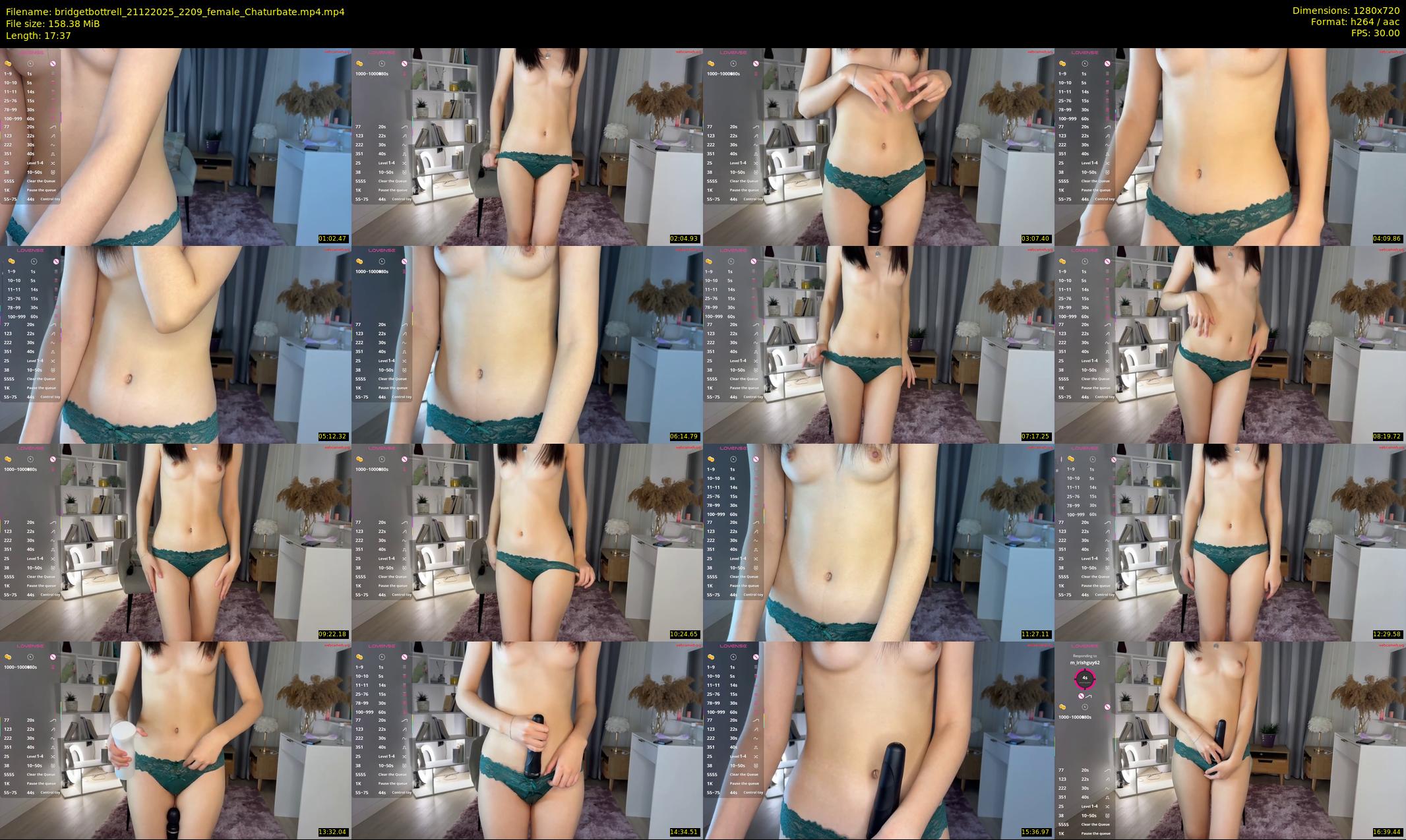 bridgetbottrell — 18 minute Chaturbate female cam show recording, 720p, Dec 21, 2025