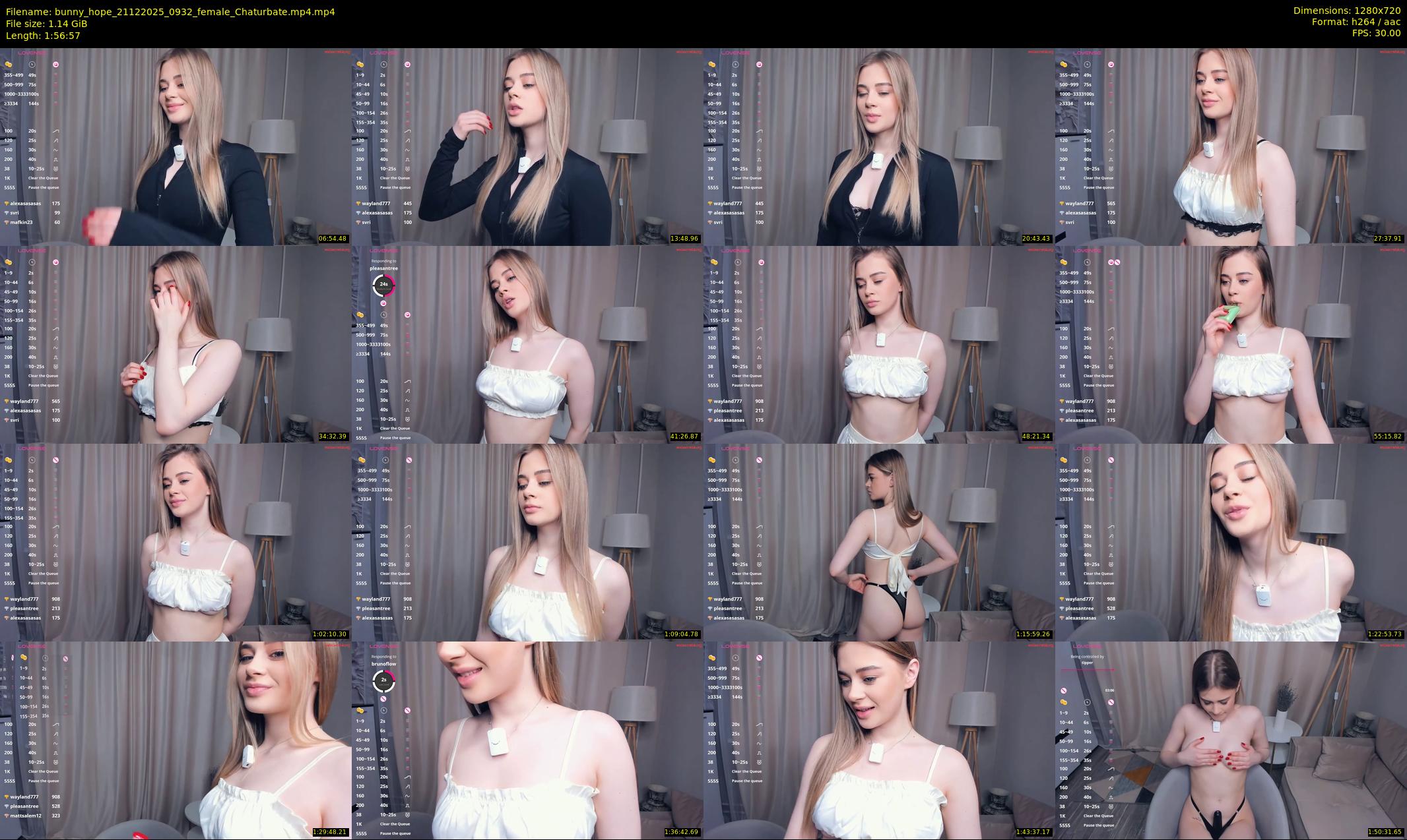 bunny_hope — 117 minute Chaturbate female cam show recording, 720p, Dec 21, 2025