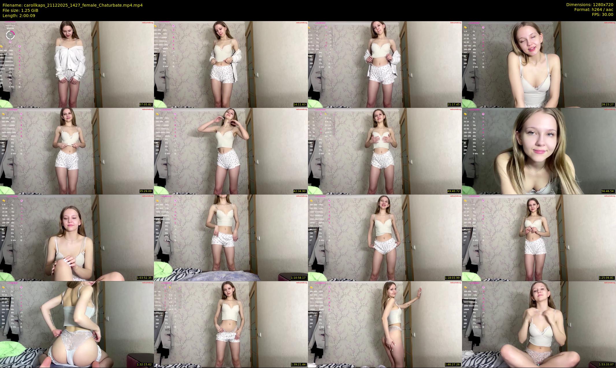 carollkaps — 121 minute Chaturbate female cam show recording, 720p, Dec 21, 2025