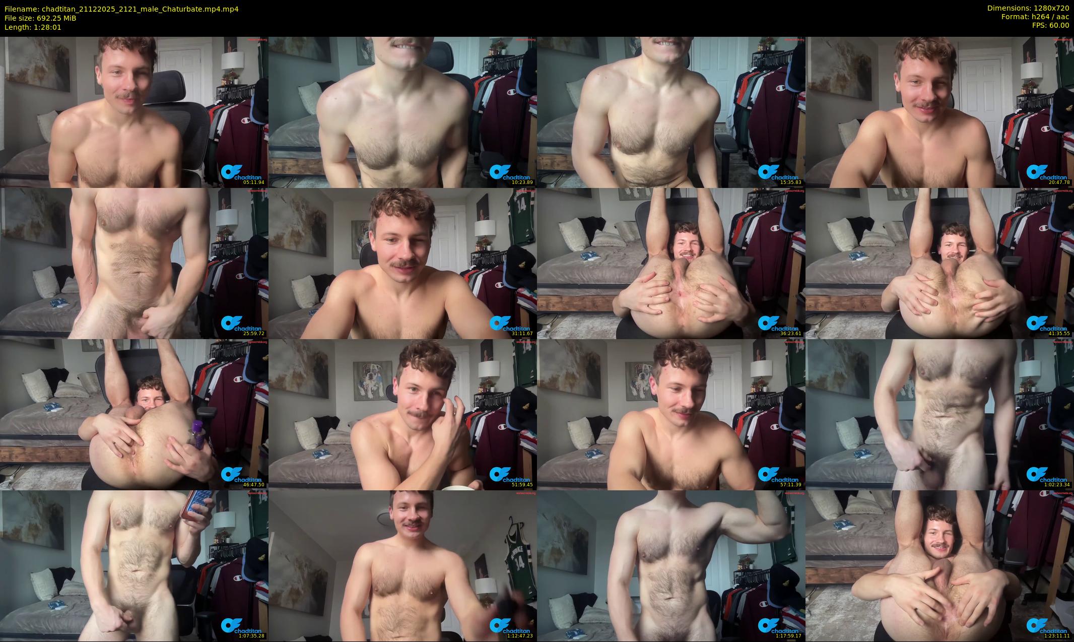 chadtitan — 89 minute Chaturbate male cam show recording, 720p, Dec 21, 2025