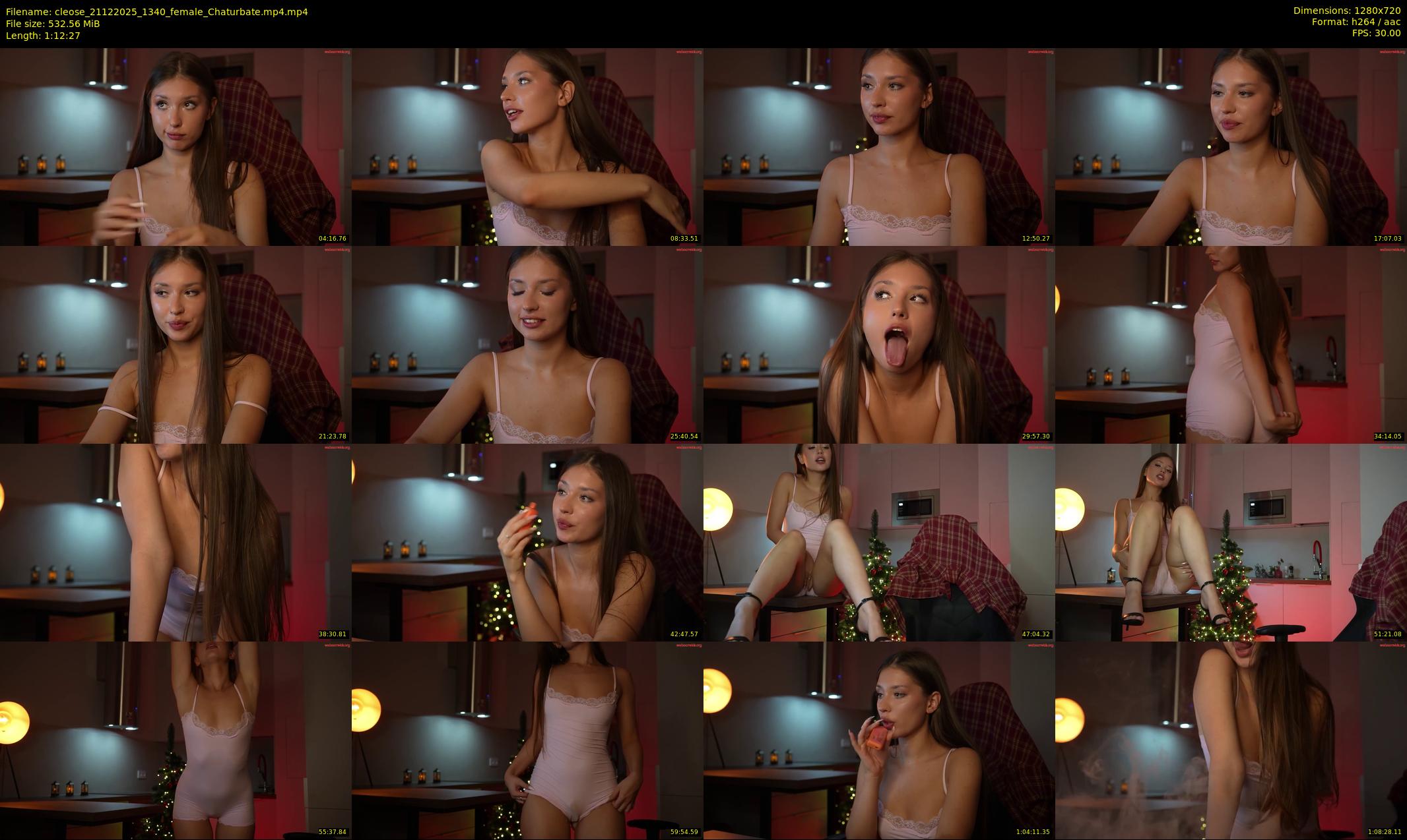 cleose — 73 minute Chaturbate female cam show recording, 720p, Dec 21, 2025