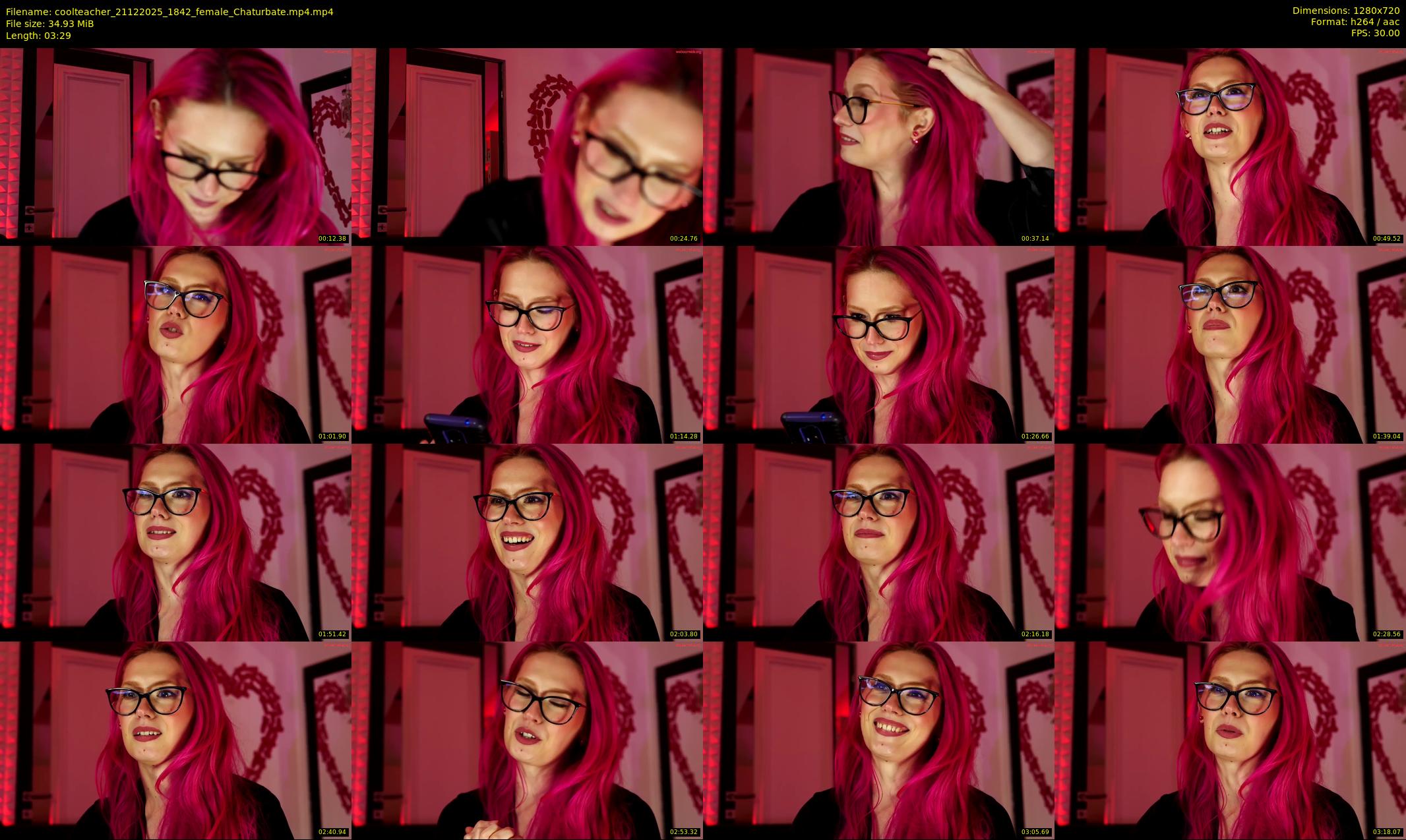 coolteacher — 4 minute Chaturbate female cam show recording, 720p, Dec 21, 2025