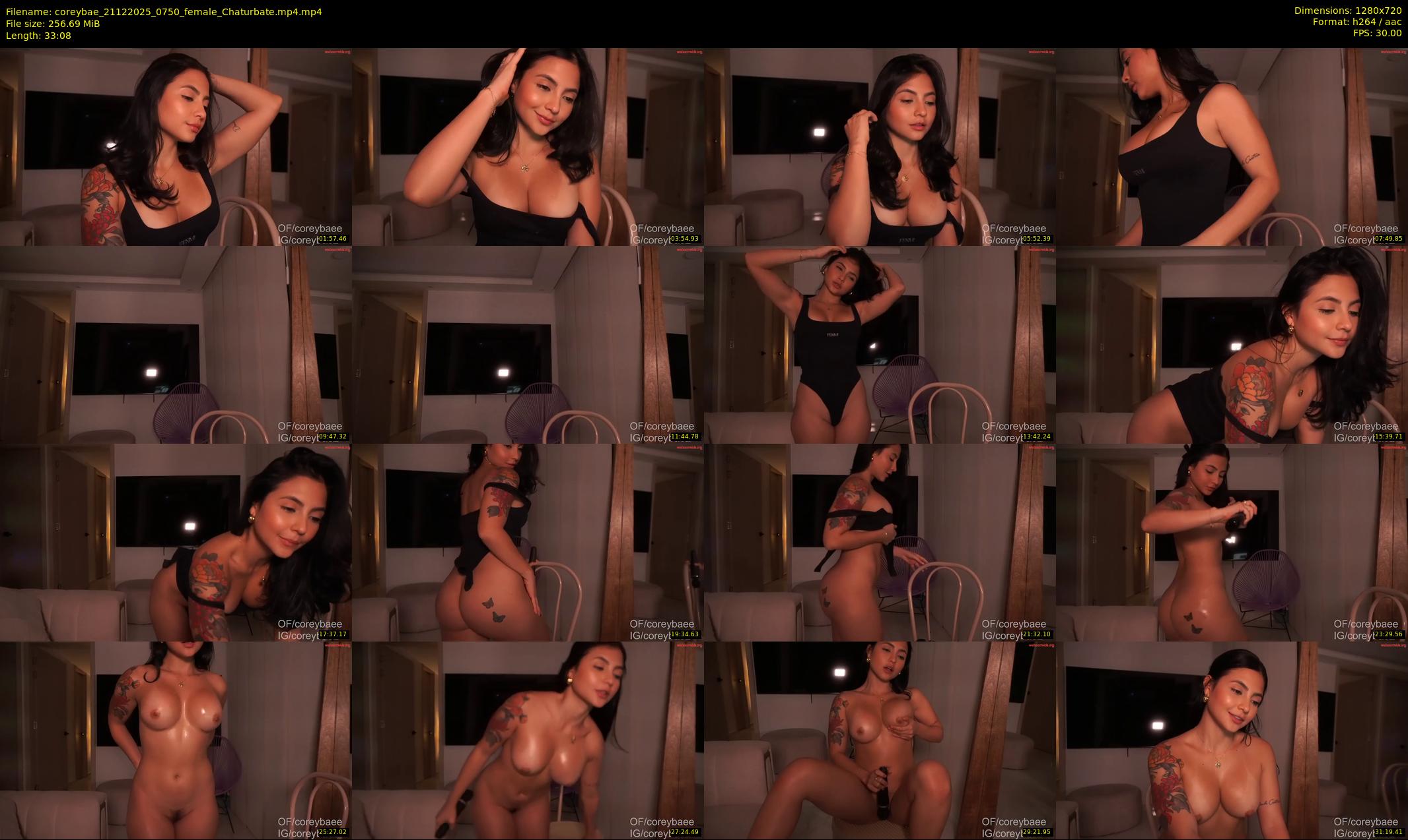 coreybae — 34 minute Chaturbate female cam show recording, 720p, Dec 21, 2025