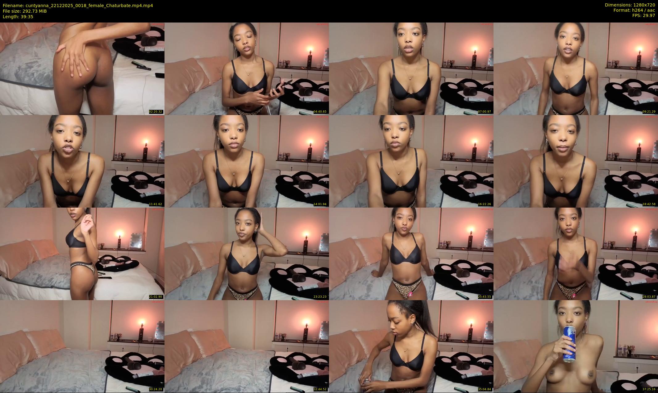 cuntyanna — 40 minute Chaturbate female cam show recording, 720p, Dec 22, 2025