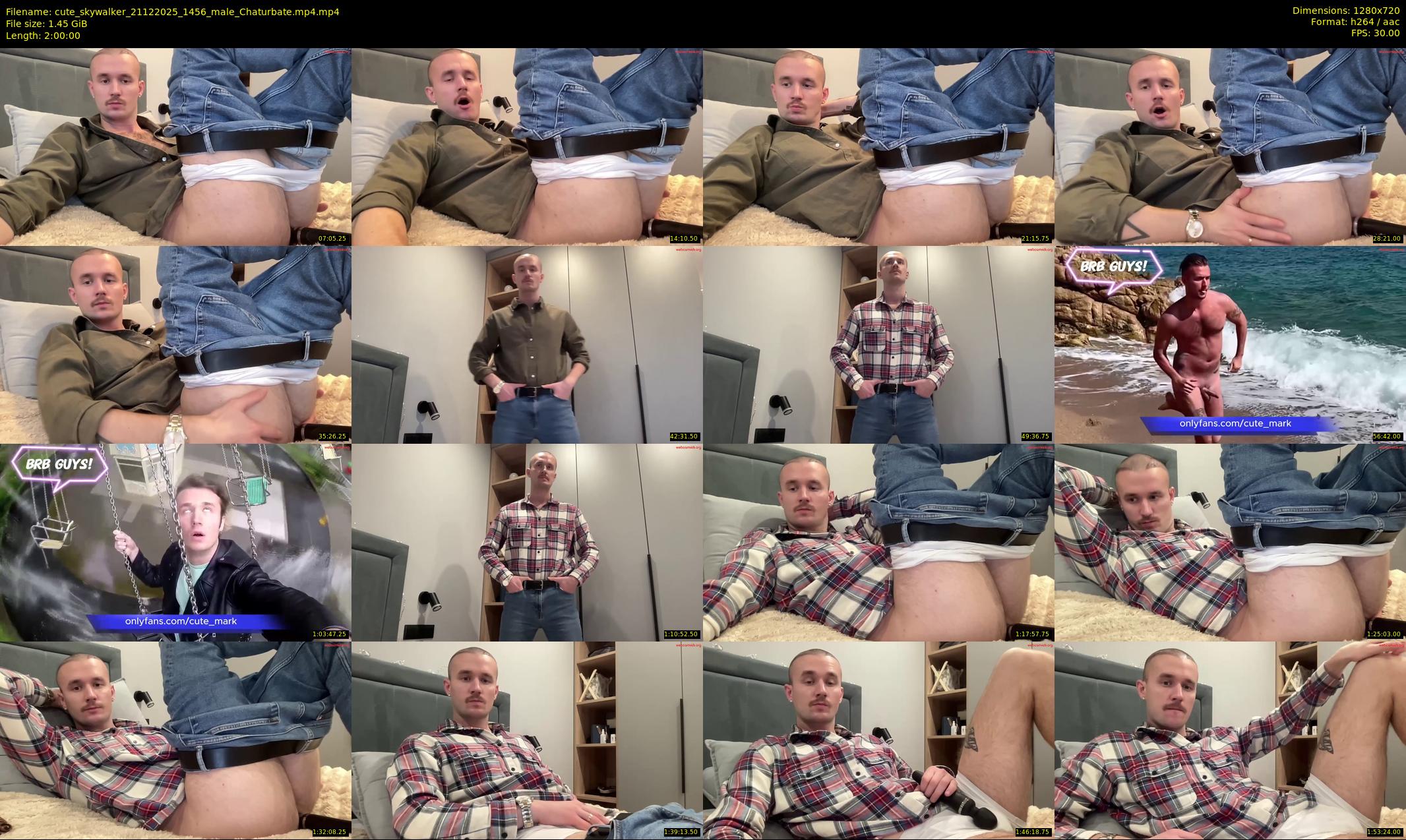 cute_skywalker — 120 minute Chaturbate male cam show recording, 720p, Dec 21, 2025