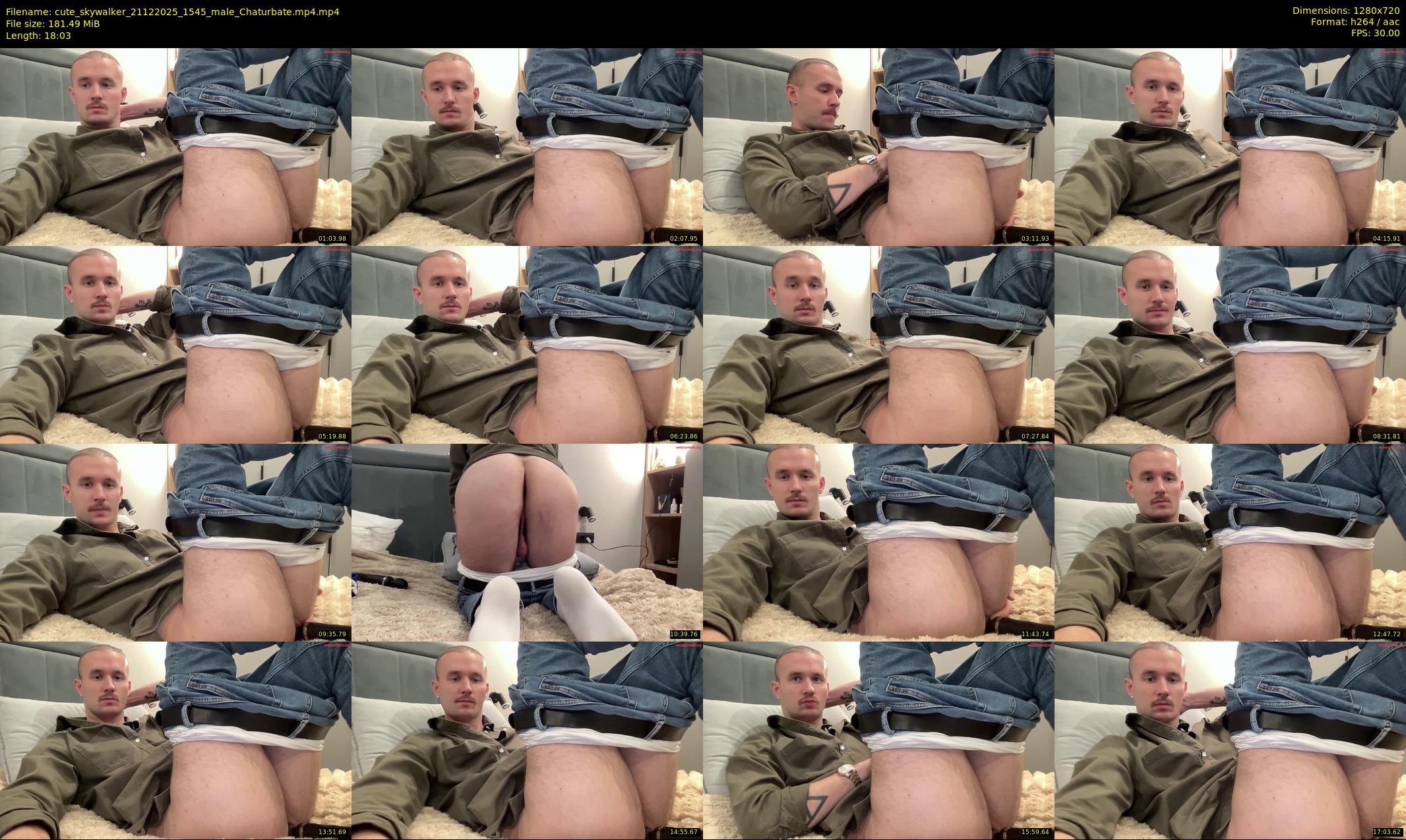 cute_skywalker — 19 minute Chaturbate male cam show recording, 720p, Dec 21, 2025