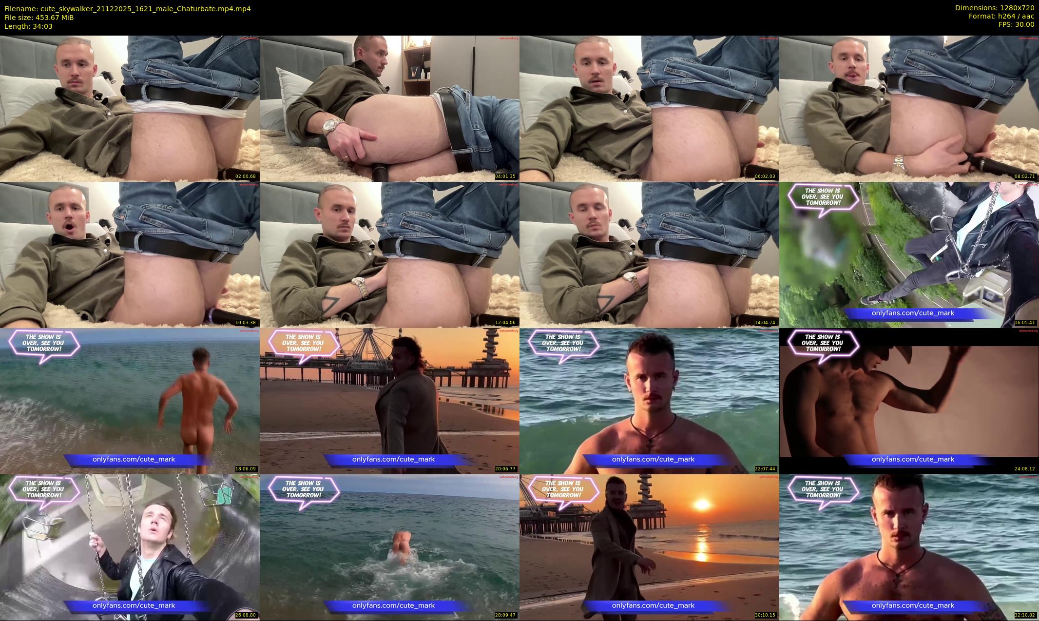 cute_skywalker — 35 minute Chaturbate male cam show recording, 720p, Dec 21, 2025