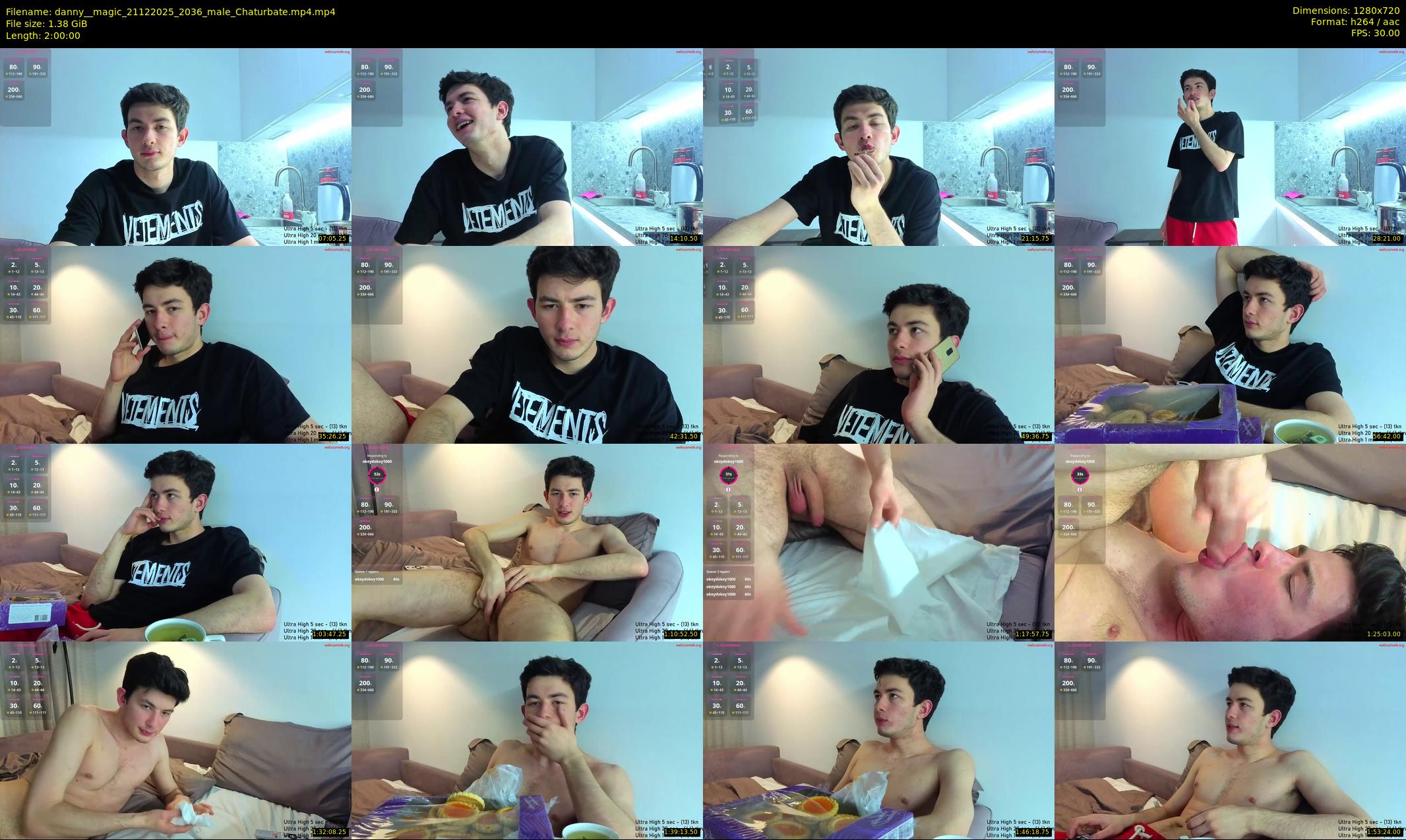 danny__magic — 120 minute Chaturbate male cam show recording, 720p, Dec 21, 2025