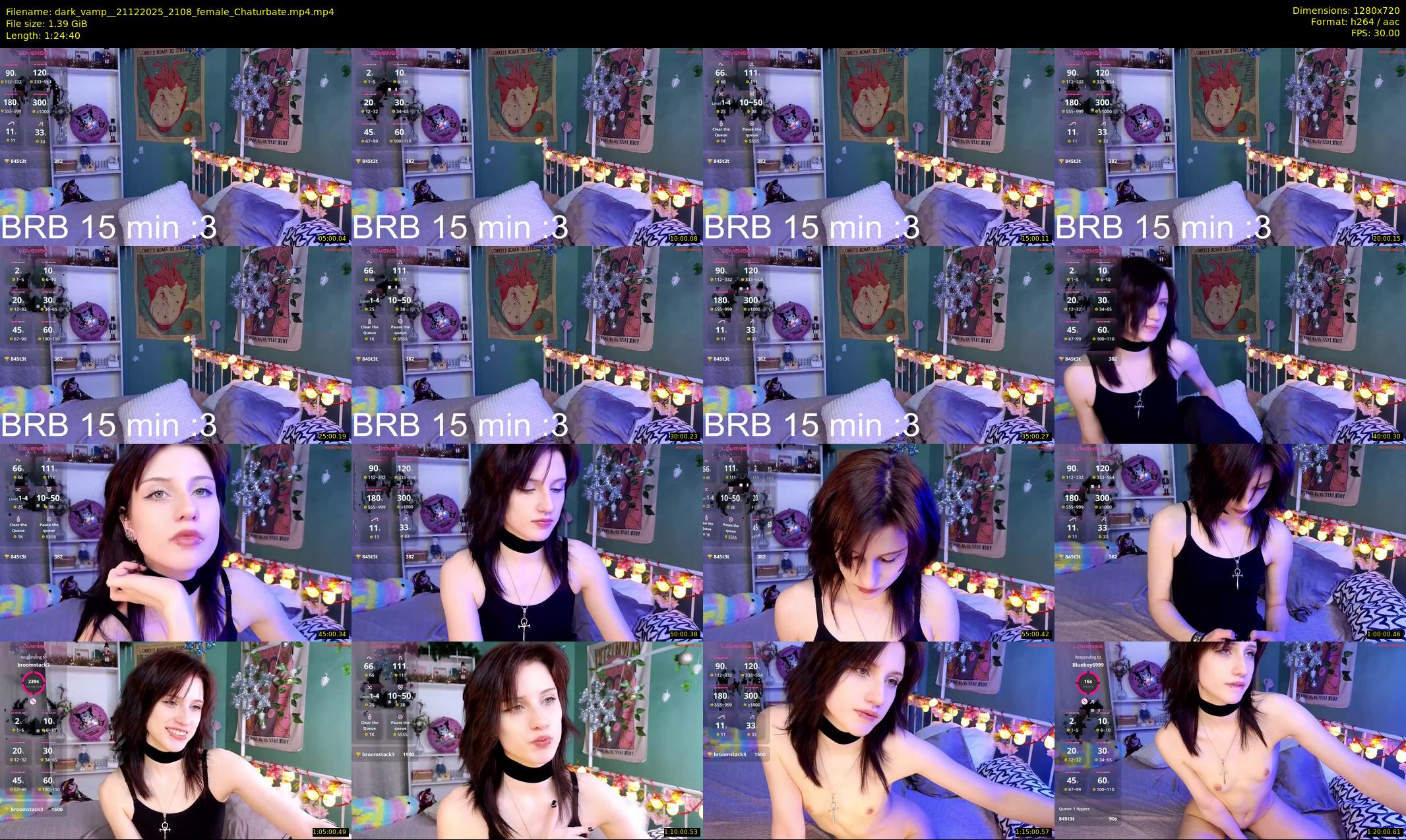 dark_vamp_ — 85 minute Chaturbate female cam show recording, 720p, Dec 21, 2025
